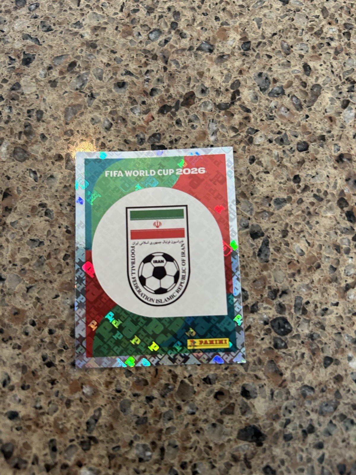 Panini FIFA World Cup 2026 IRN 1 Iran Club Badge/Logo Sports Sticker