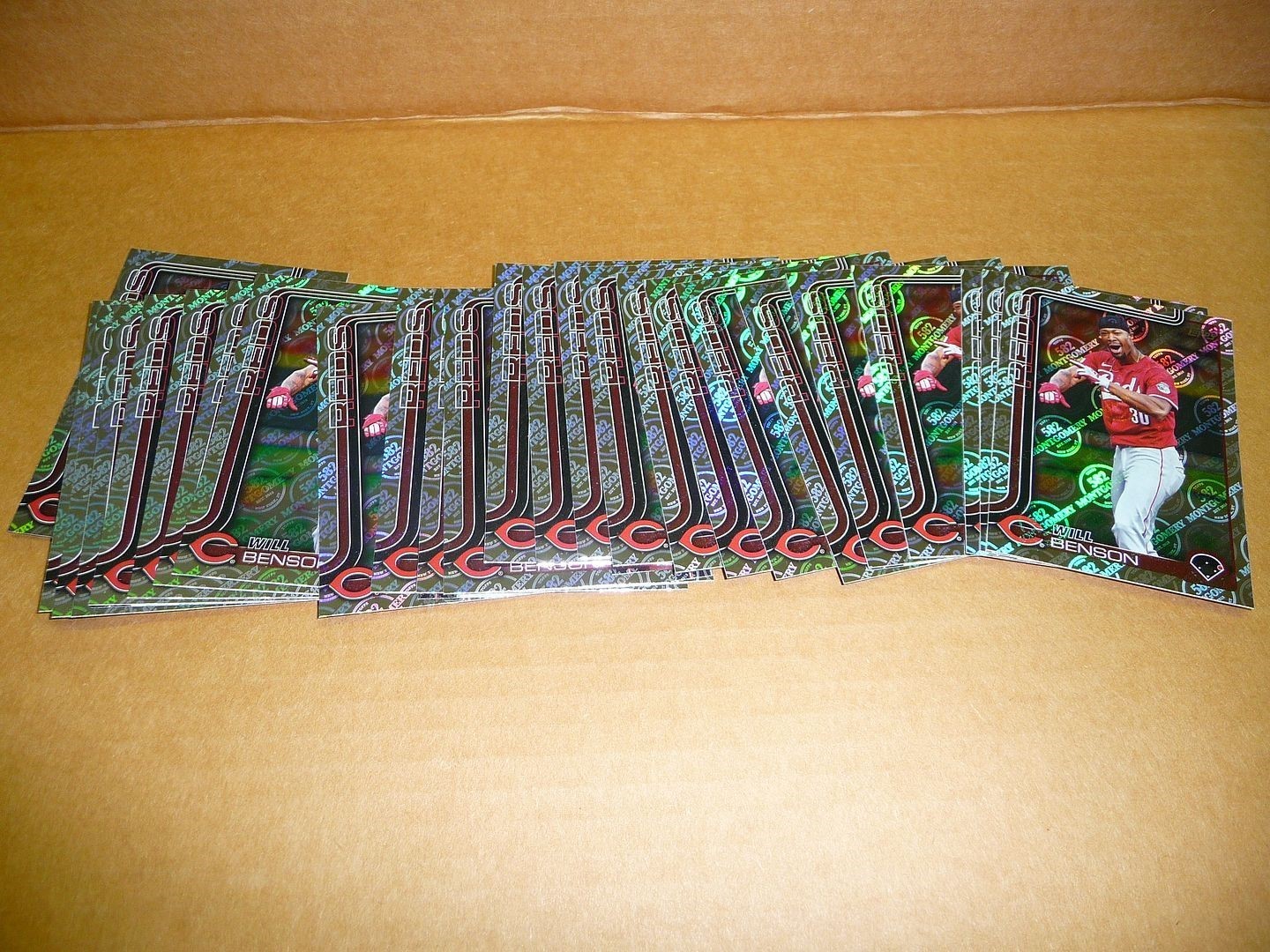 2025 Topps 582 MONTGOMERY CLUB FOIL LOT OF 28 CARDS WILL BENSON REDS #52