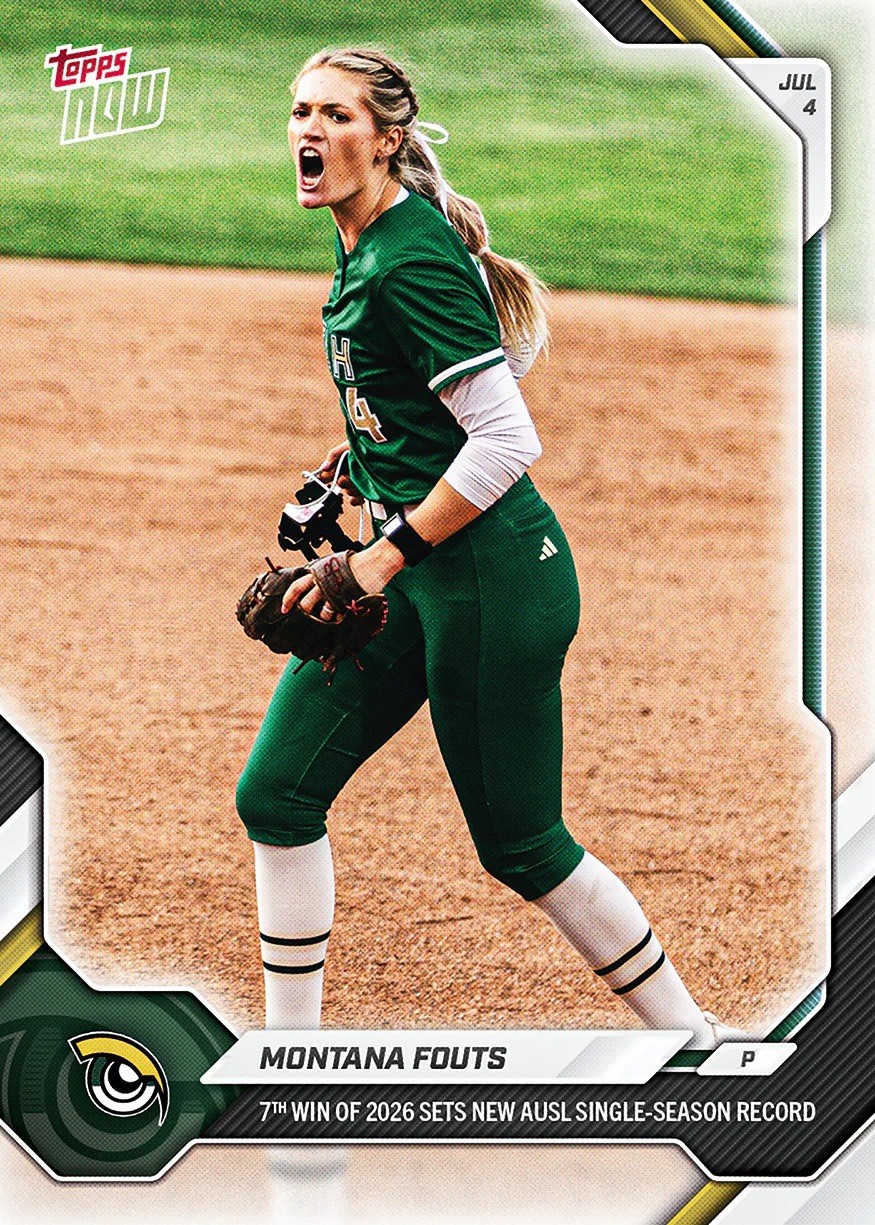 Montana Fouts 7th Win Record – 2026 AUSL Topps NOW – Card 31 Presale