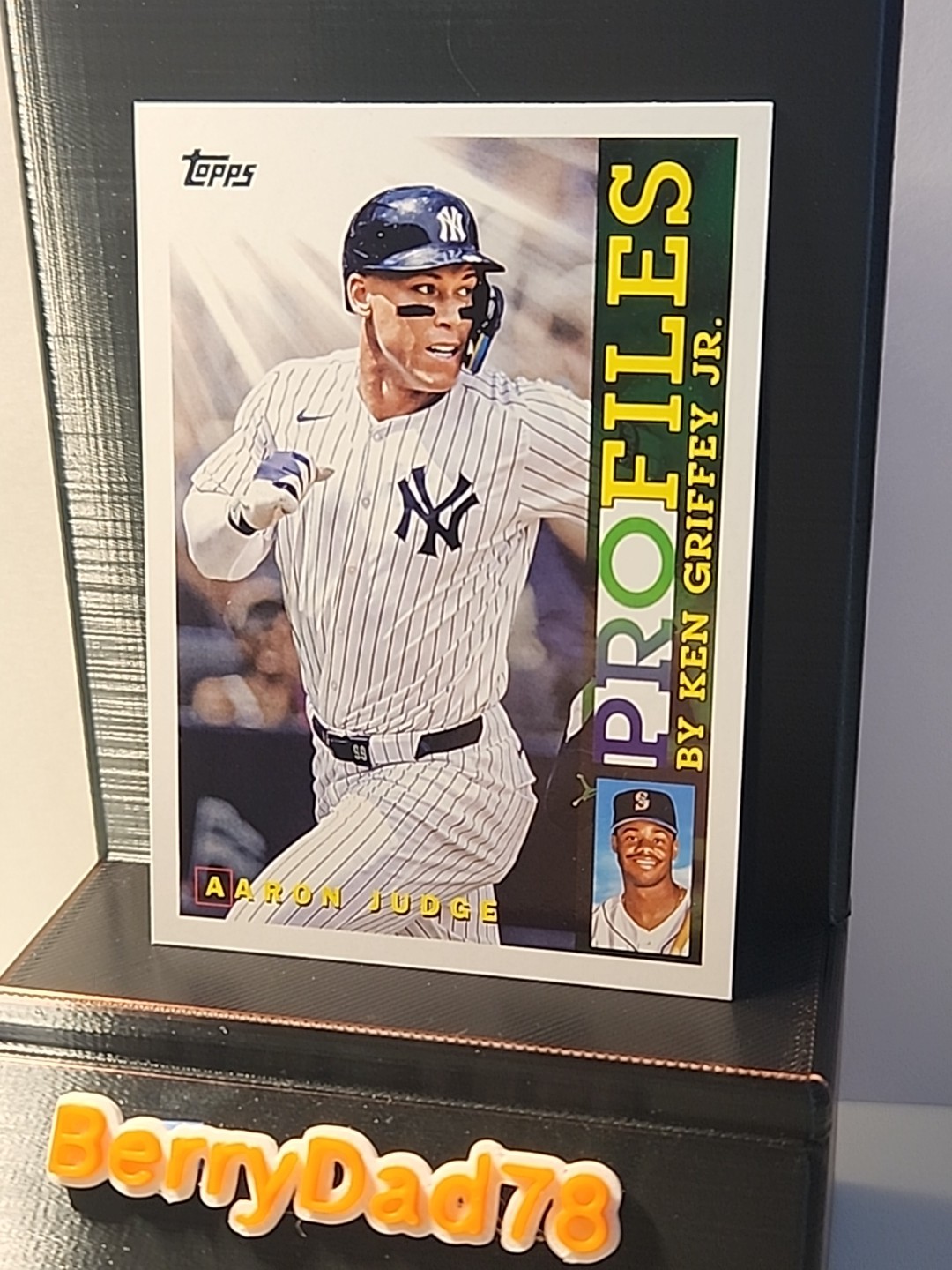 2026 Topps Profiles Aaron Judge #TP-18 New York Yankees By Ken Griffey Jr