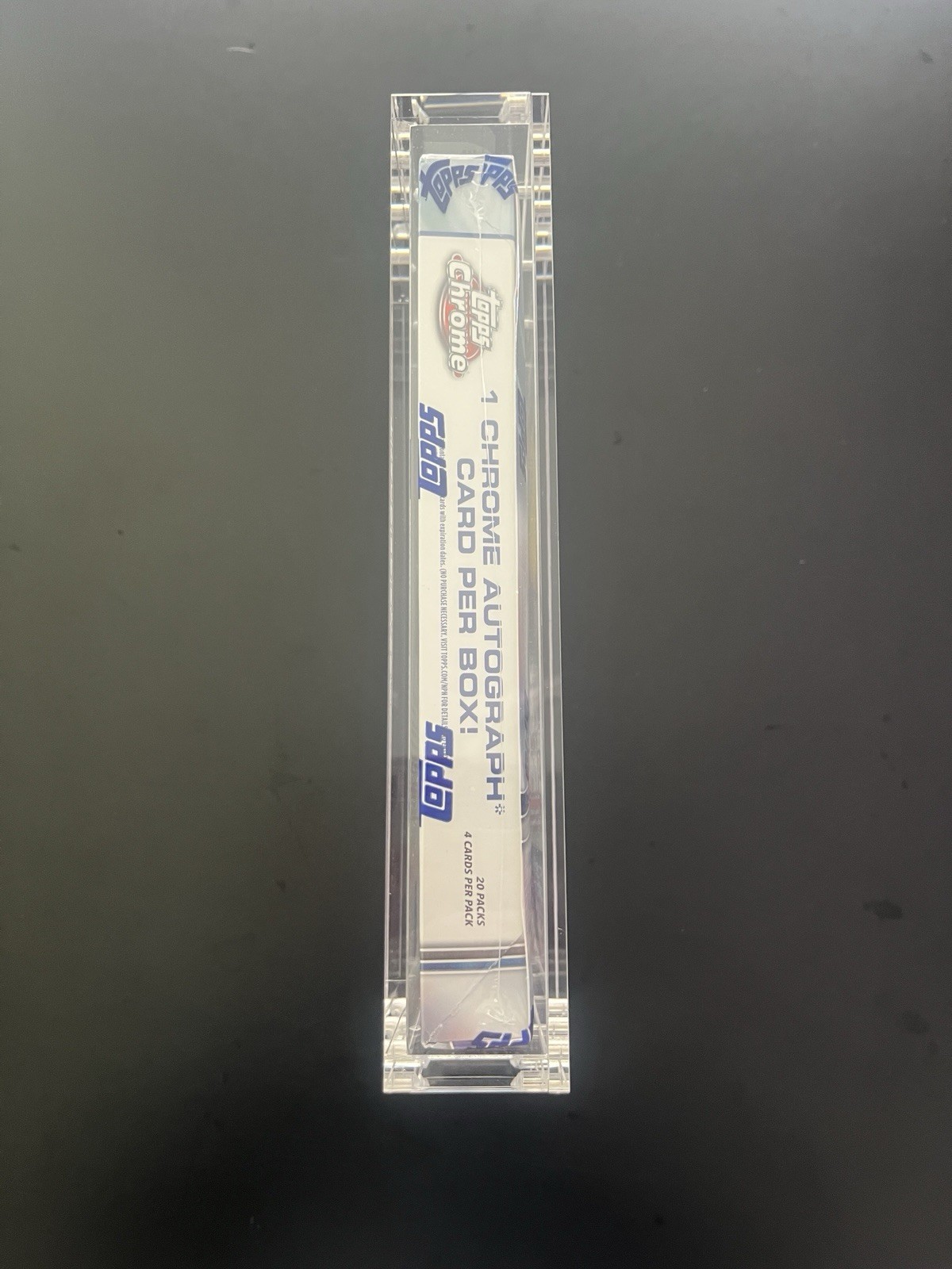Acrylic Display Case Magnetic Lid FITS 2025 Topps Chrome Baseball Hobby Box