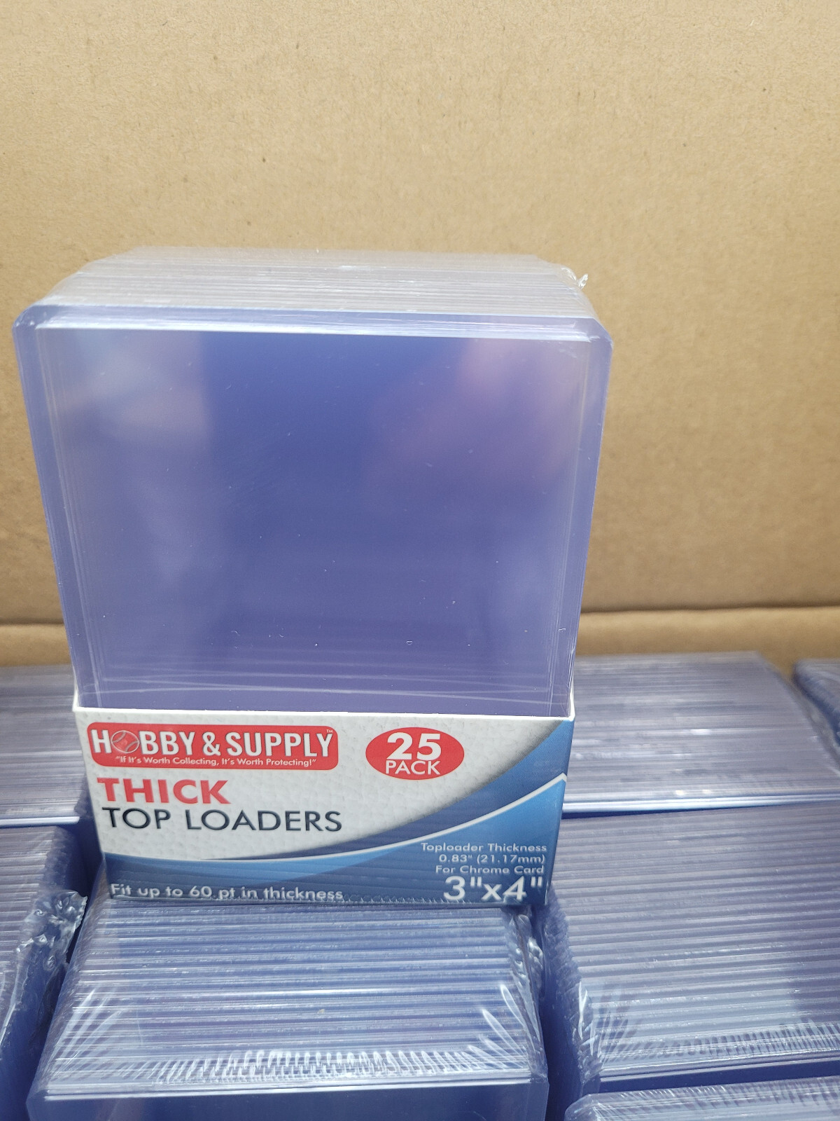 1000 Top Loader 60-point Thick Card 3×4 inch Toploaders Holder Protector CASE