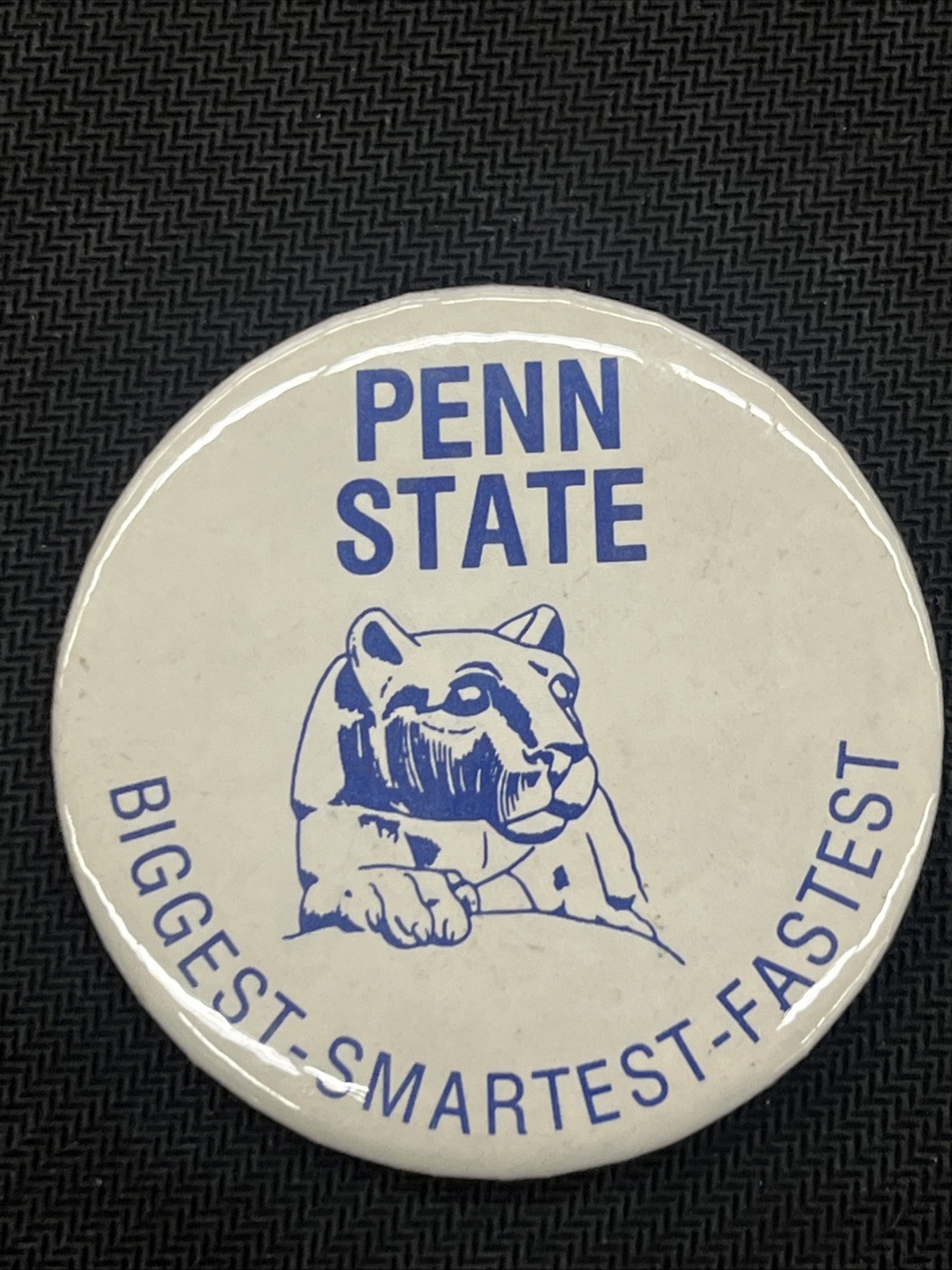 Vintage Penn State College Nittany Lions Button Pin Pinback Football
