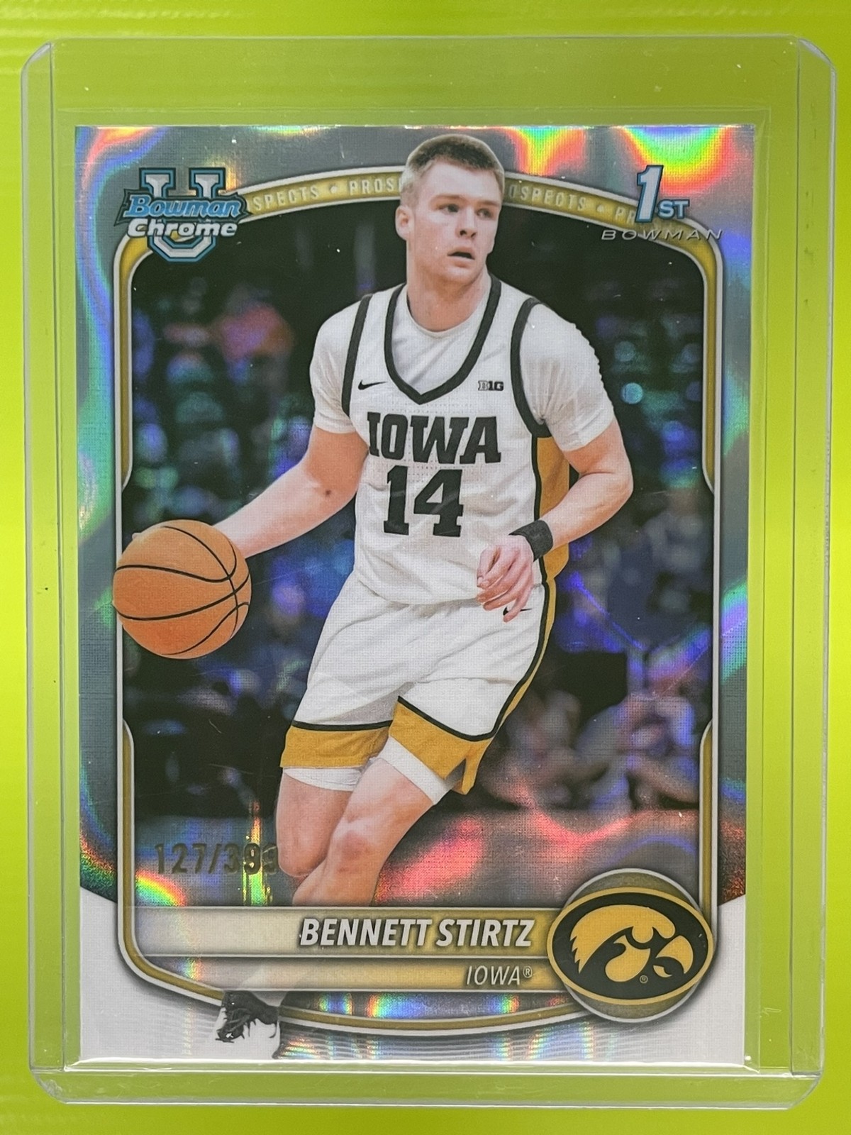 2025-26 Bowman Chrome U Bennett Stirtz Lava Refractor /399 #BCP-90 1st