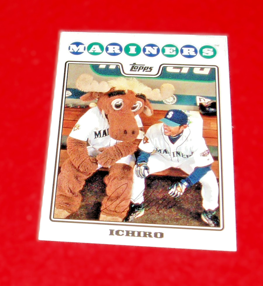 2008 Topps ICHIRO Back To School #TB6 SP Variation RARE MOOSE MASCOT