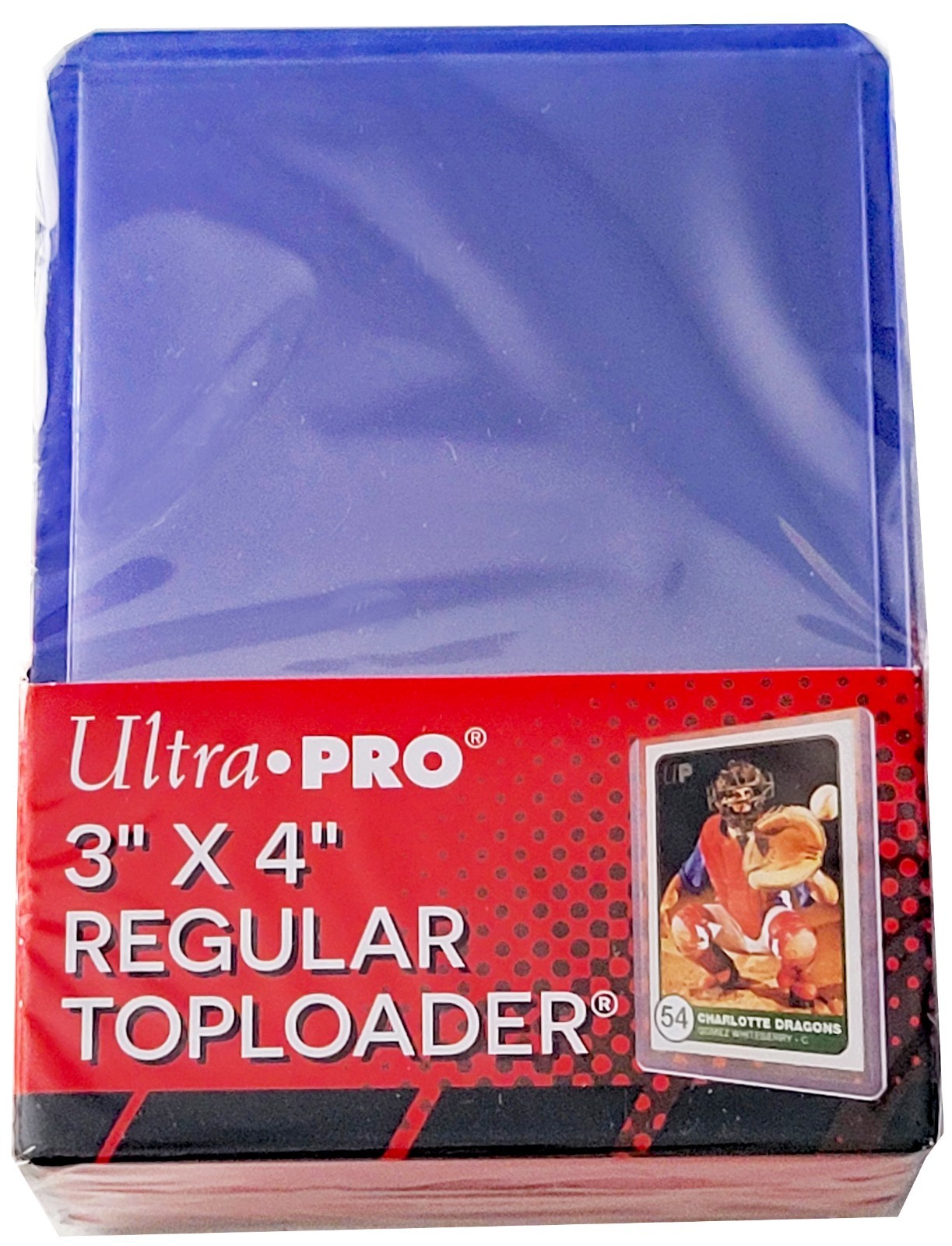 100 Ultra Pro 3×4 Regular Toploaders New Rigid Clear Standard Size Card Sleeves
