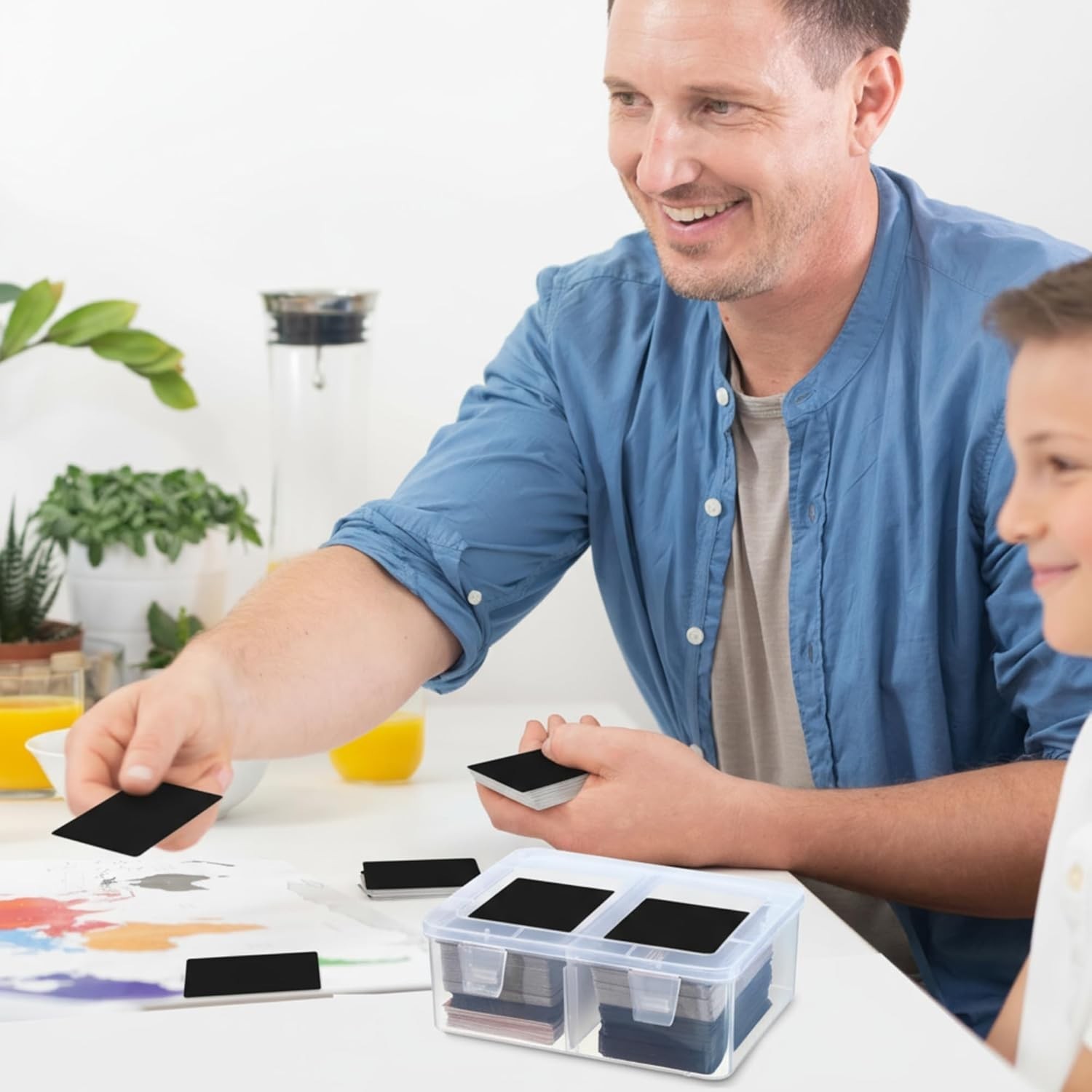 Compact 300-Card Storage Box with Removable Dividers – Waterproof & Durable