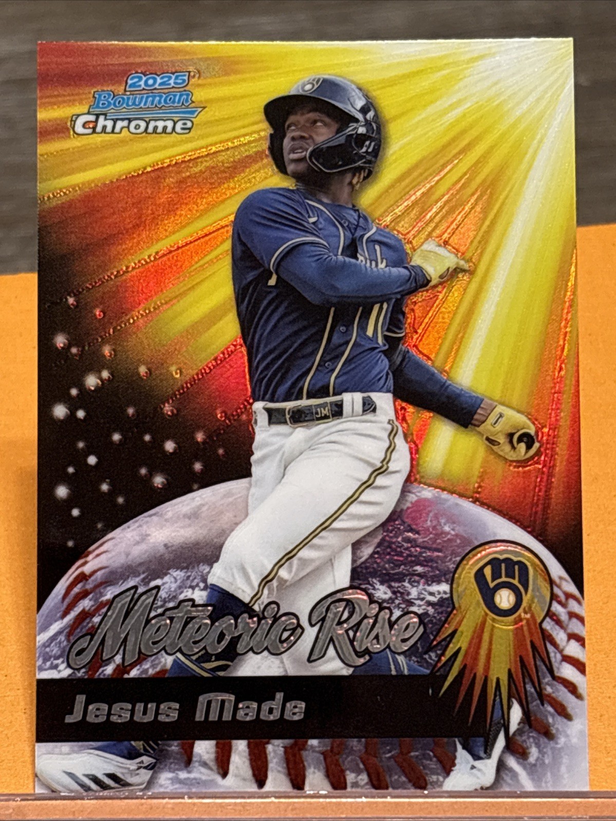 2025 Bowman Chrome – Meteoric Rise – Jesus Made – #MR-3 (RC) Milwaukee Brewers