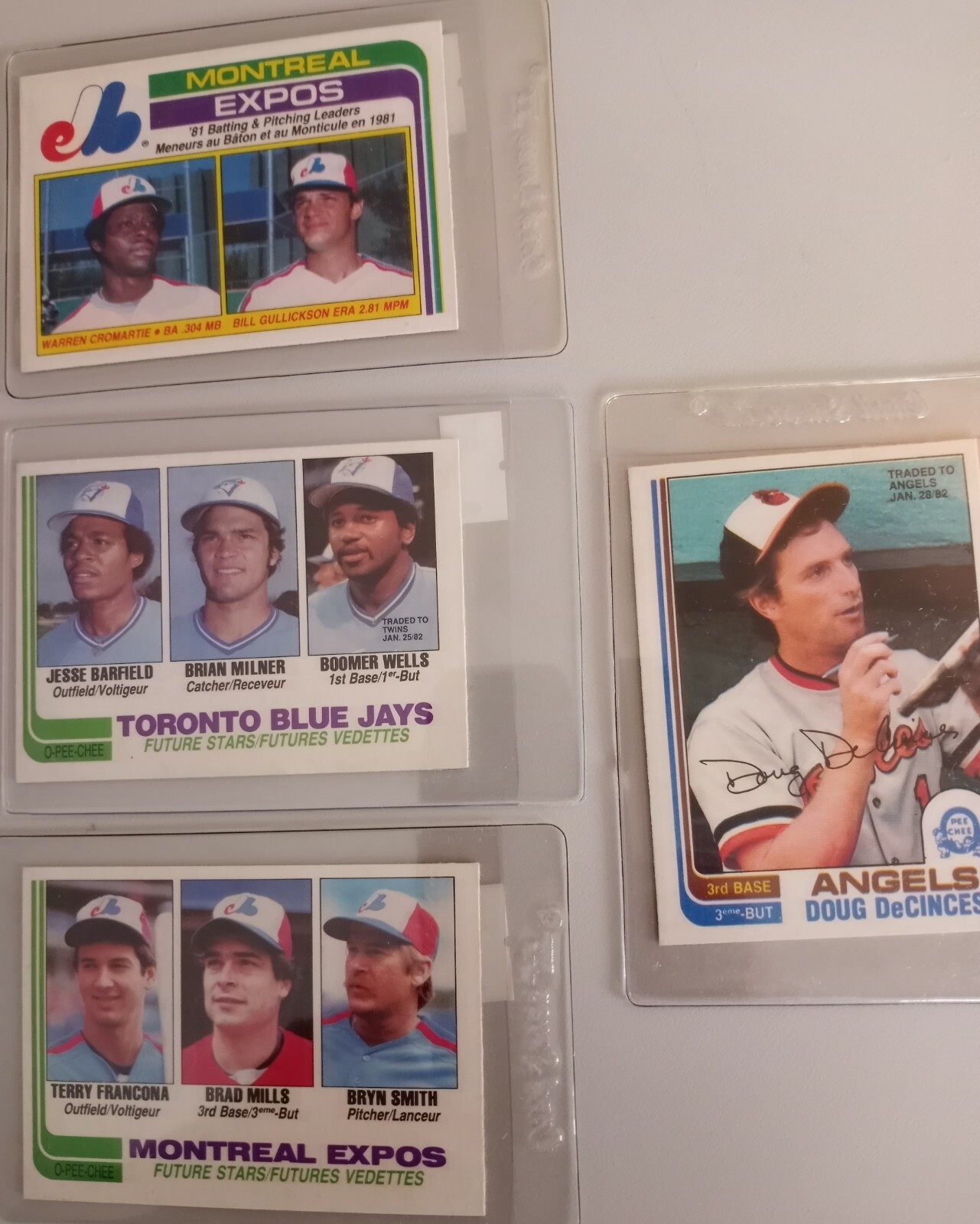 1982 O-Pee-Chee Baseball Singles You Pick From List