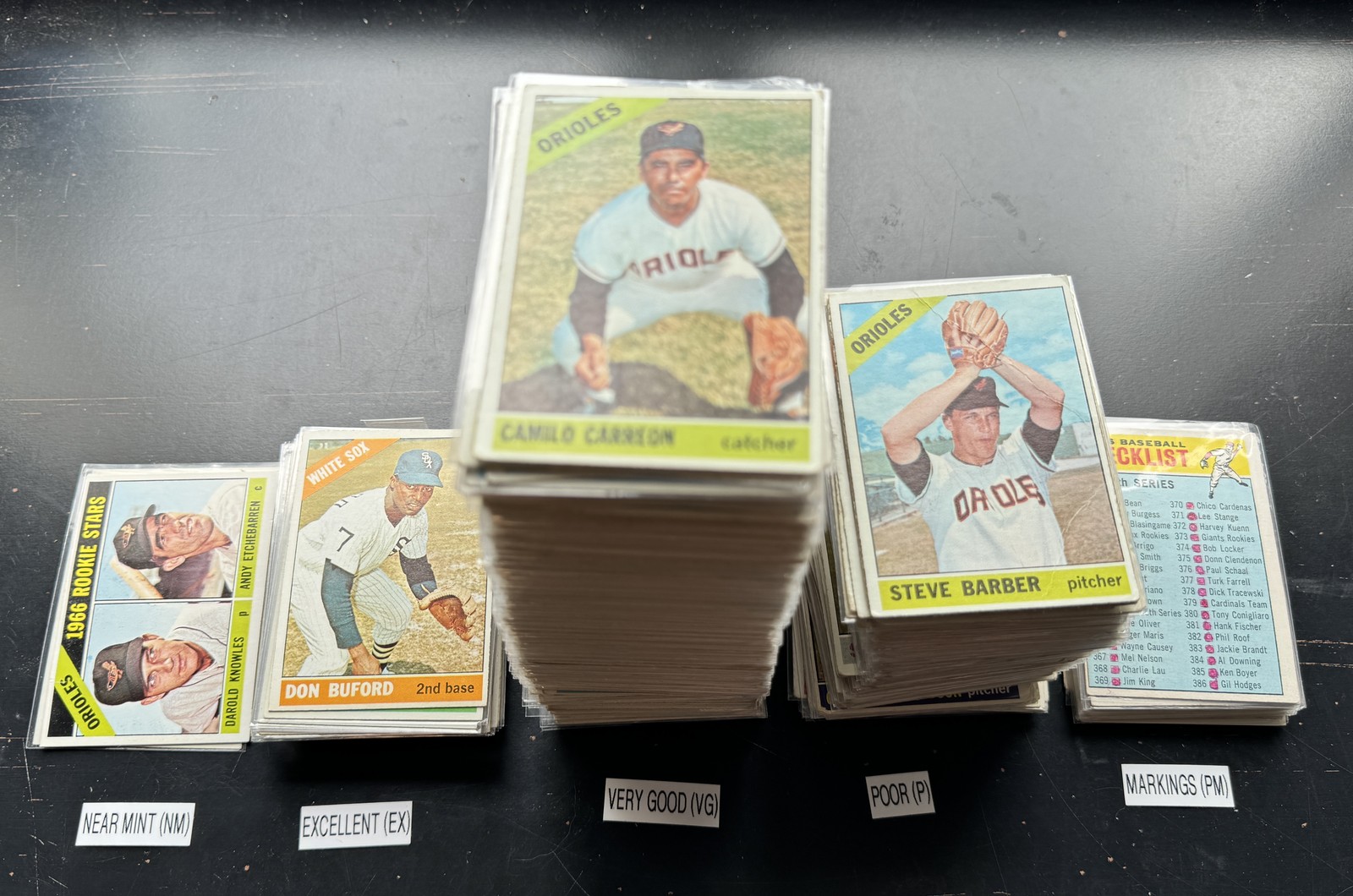 1966 Topps Baseball Cards 116-250 (P-NM) – You Pick – Complete Your Set