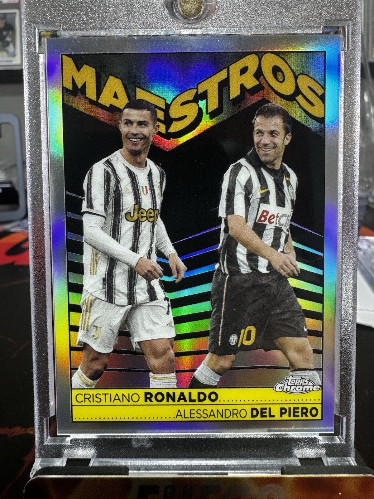 2023 Topps Chrome Maestros Cristiano Ronaldo Alessandro Del Piero