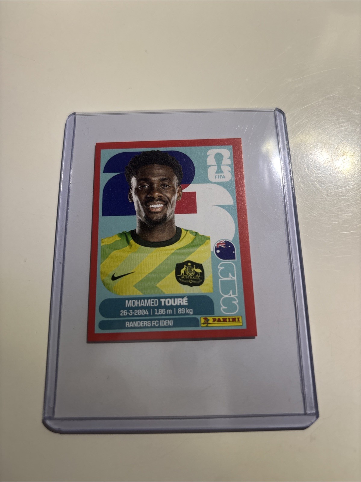 MOHAMED TOURE – RED – SP – 2026 Panini FIFA World Cup Sticker AUSTRALIA #AUS 20