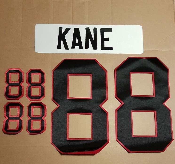 New Jersey Devils Lettering Custom ANY YR Name Number UNSEWN kit for Jersey