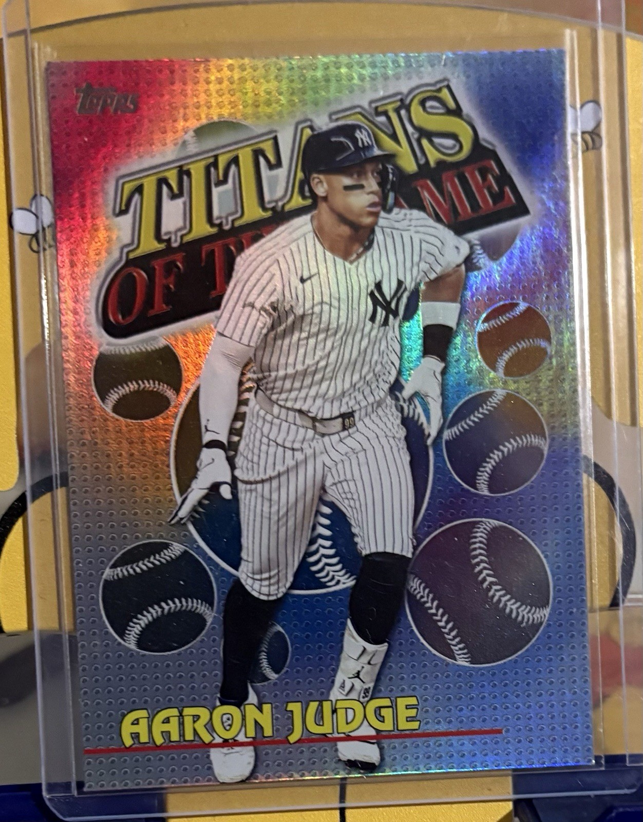Topps 2026 Series 1 Aaron Judge Yankees Titans of the Game TOG-3 Insert
