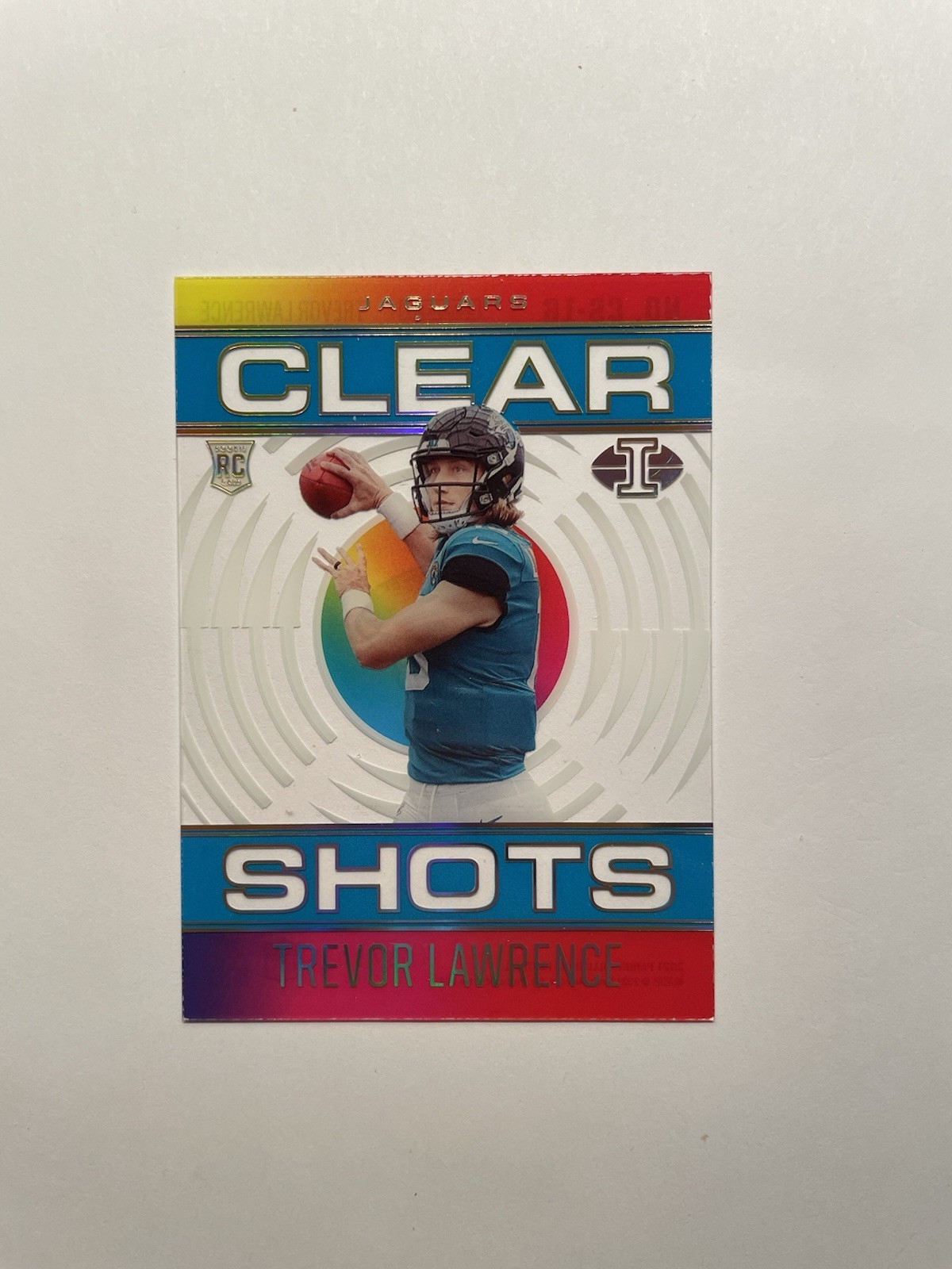 Trevor Lawrence – 2021 Illusions Clear Shots #CS16 — Light Blue /299 – ROOKIE