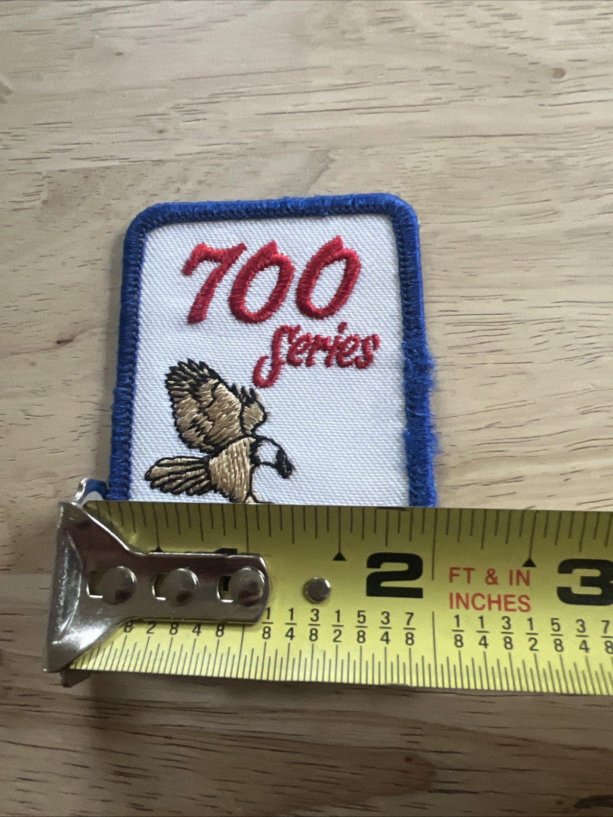 VINTAGE EMBROIDERED PATCH BOWLING RETRO ABC SERIES 700 SERIES EAGLE 2”x3”