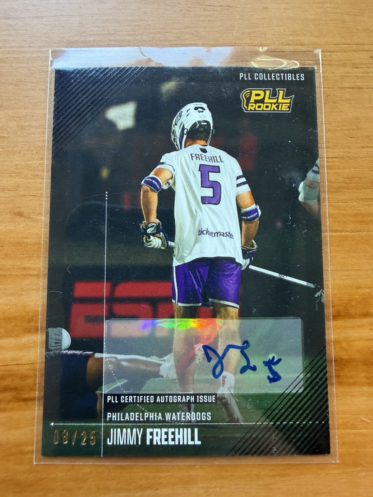 2025 PLL Fieldside II Jimmy Freehill Black Auto RC #08/25