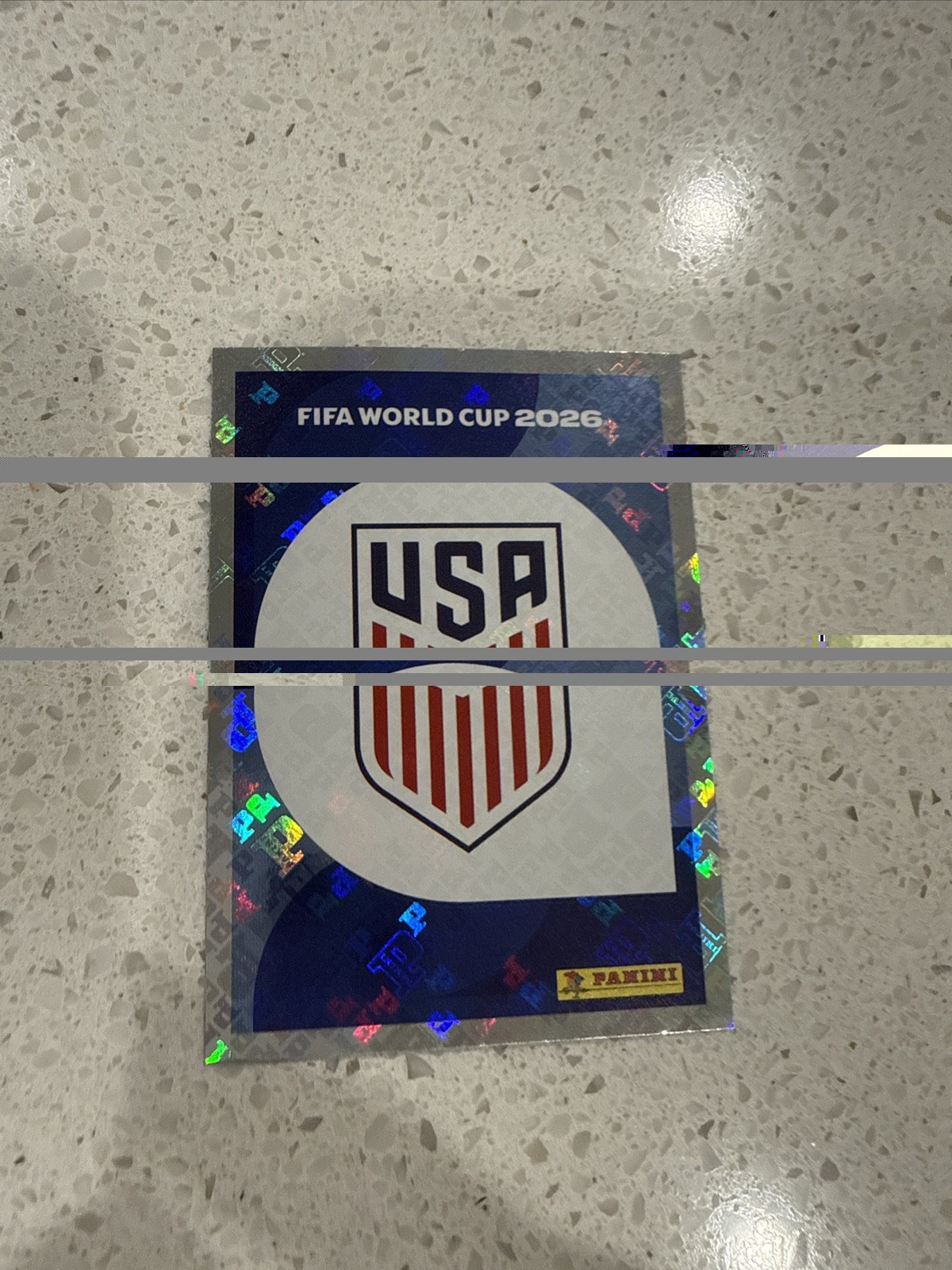 2026 Panini FIFA World Cup Sticker Foil Team Logo USA #USA1 iCollect Code