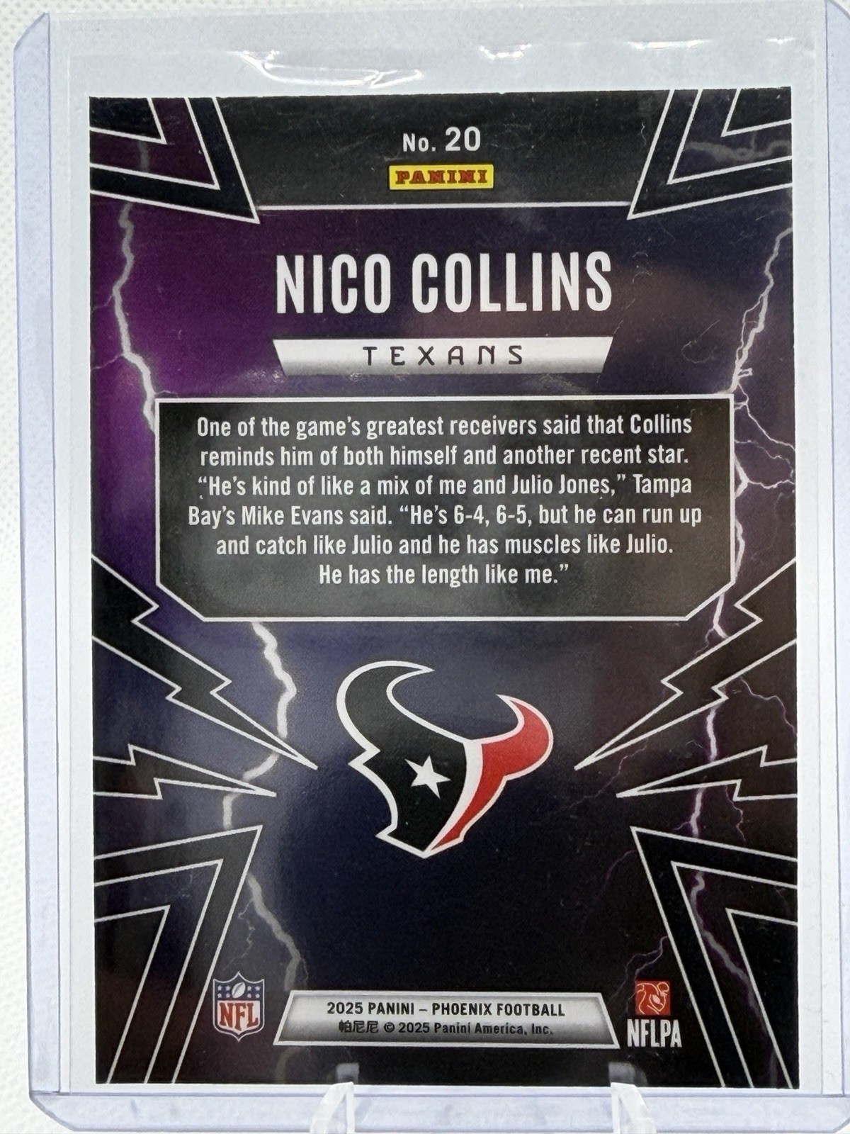 2025 Panini Phoenix – Thunderbirds Nico Collins #20