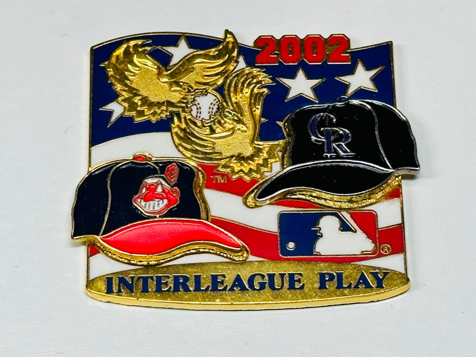 Cleveland Indians vs Colorado Rockies Game Day 2002 Pin 6/14/02 6/15/02 6/16/02