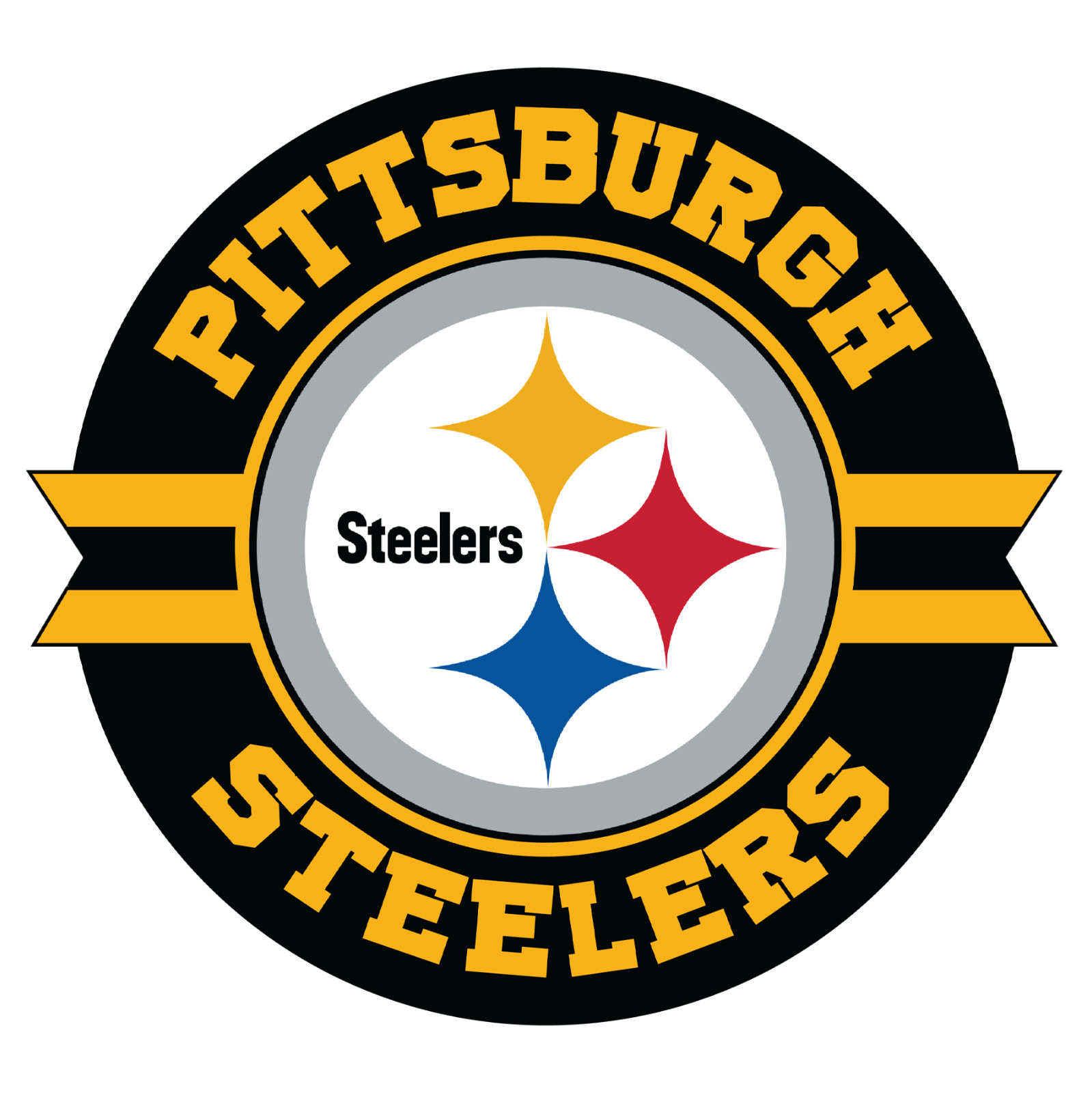 Pittsburg Steelers 3″ Decal (Original Design) FREE SHIPPING (BUY 2 GET 1 FREE)