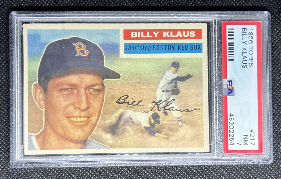 1956 Topps Bill Klaus #217 NM PSA 7