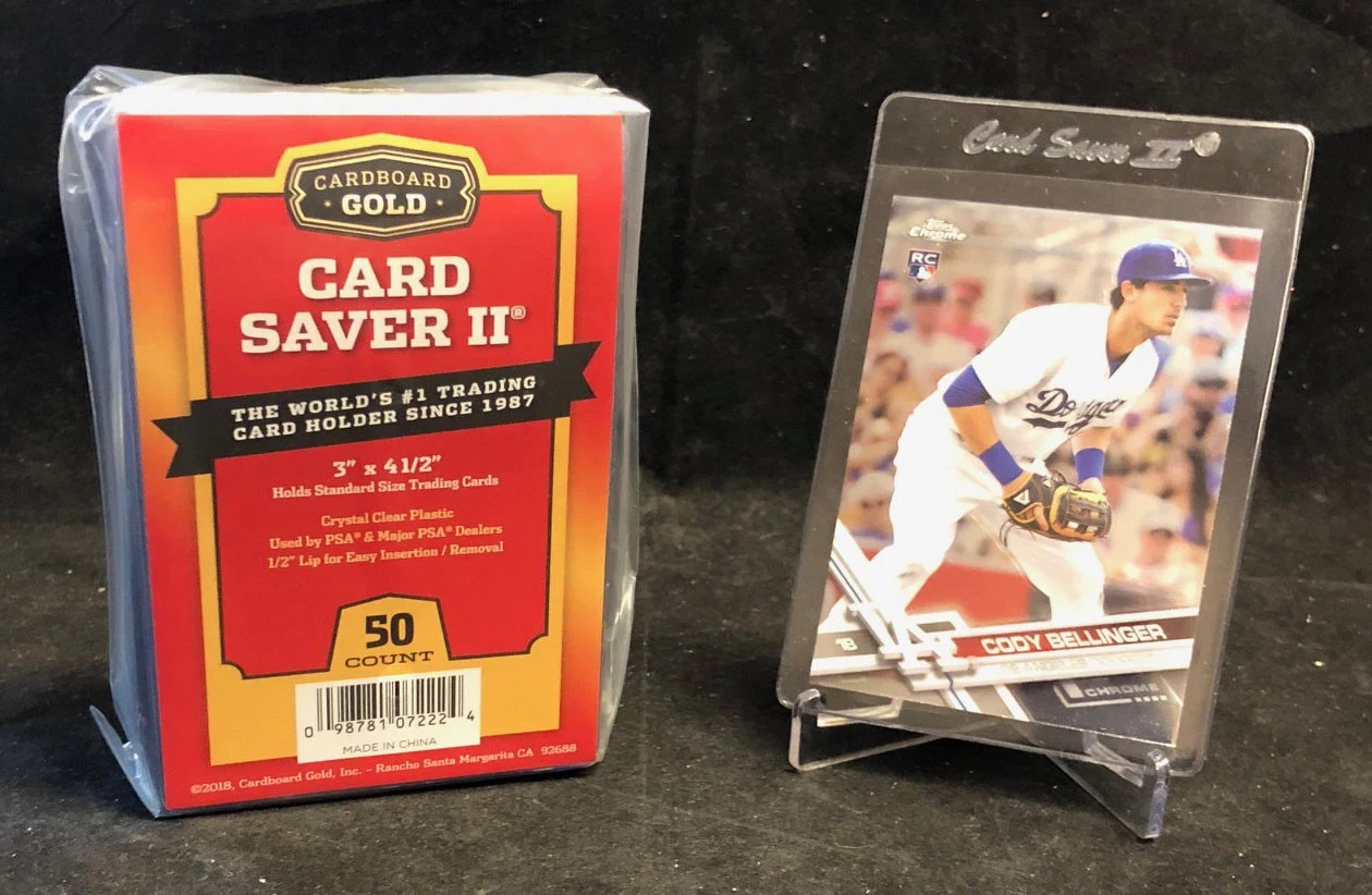 50 Ct Card Saver II Cardboard Gold Rigid Holders for PSA submissions NEW CS 2