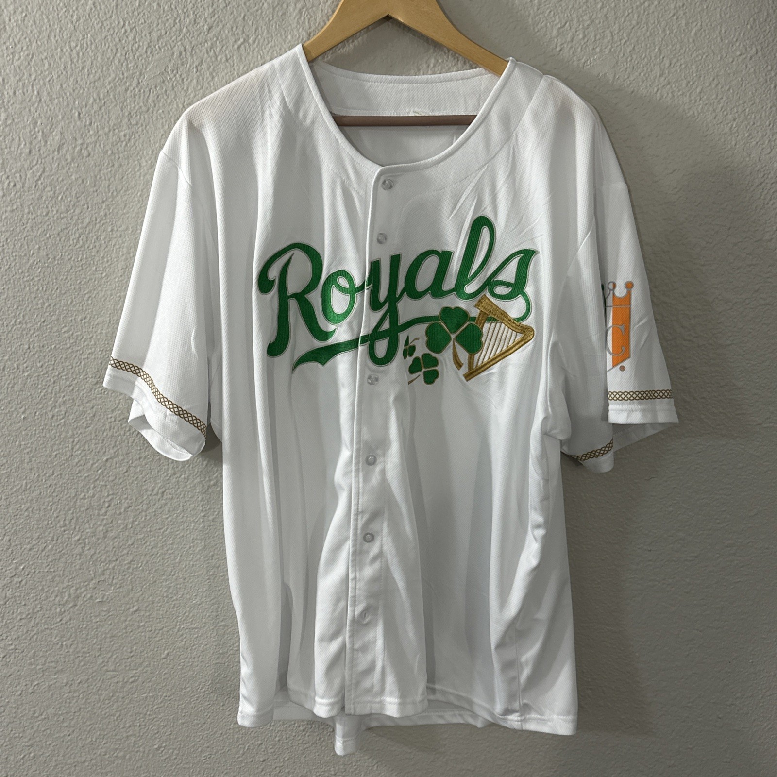 Kansas City Royals Irish Heritage Baseball Jersey Size XL 2024 SGA