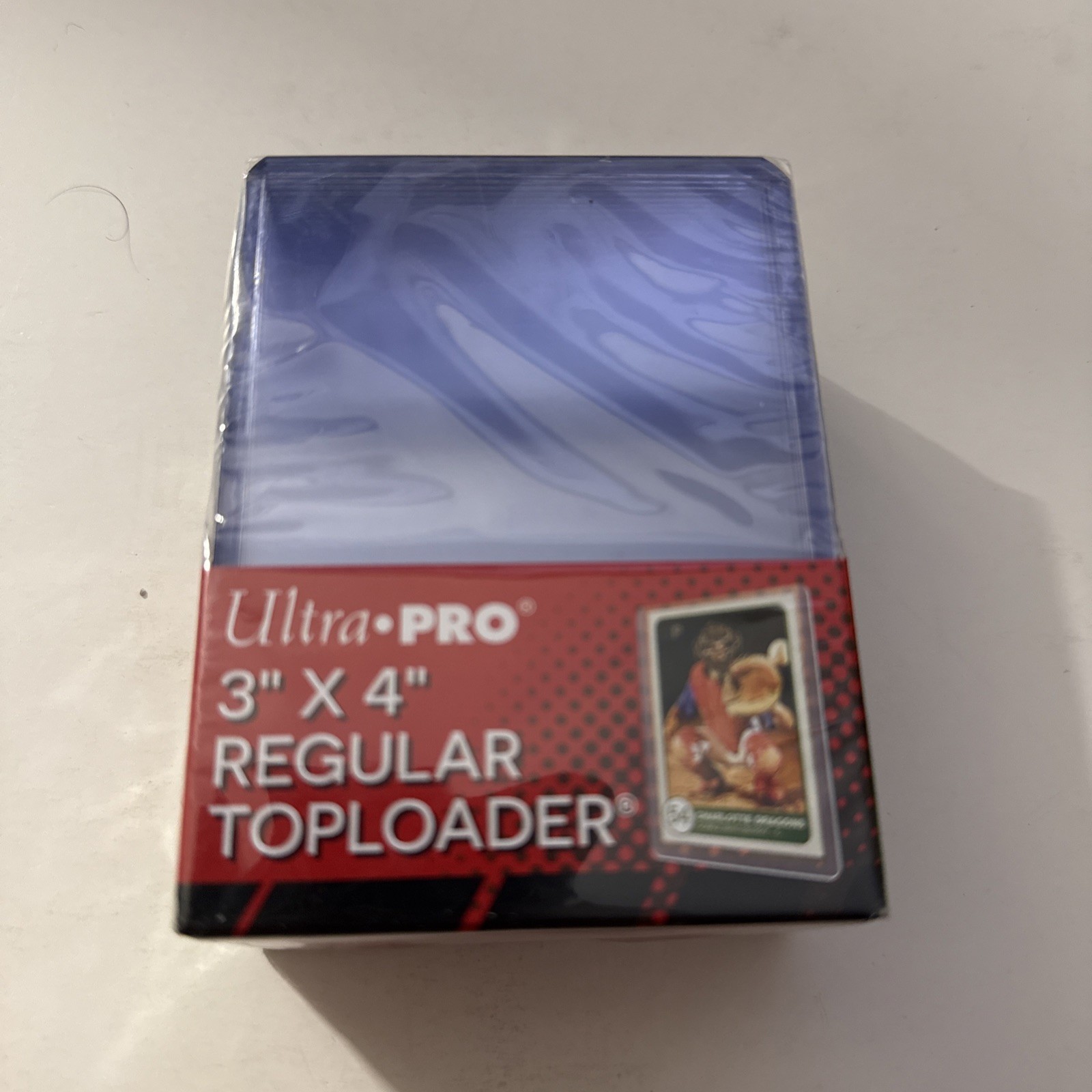 Ultra 25 PRO Pack 3″x4″ Clear Regular Cards Toploaders Holder Protector Storage