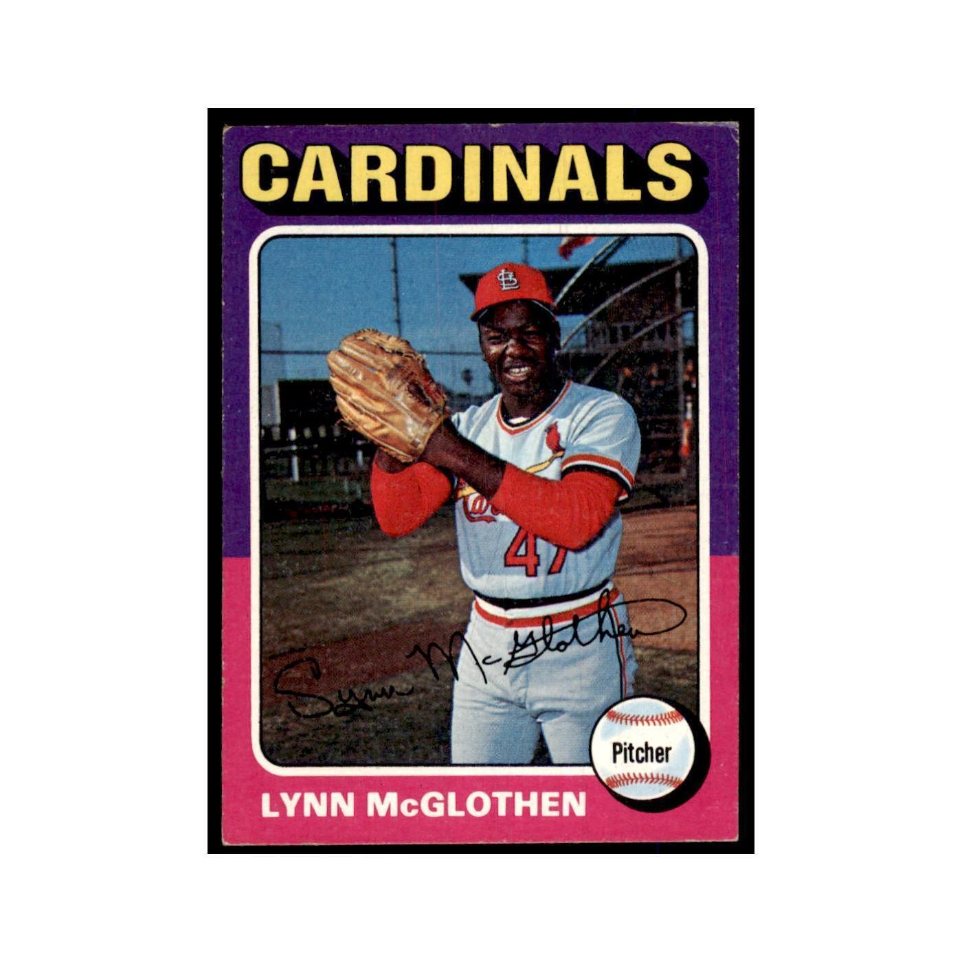 Lynn McGlothen 1975 Topps #272 Baseball Cards Baseball Card EX