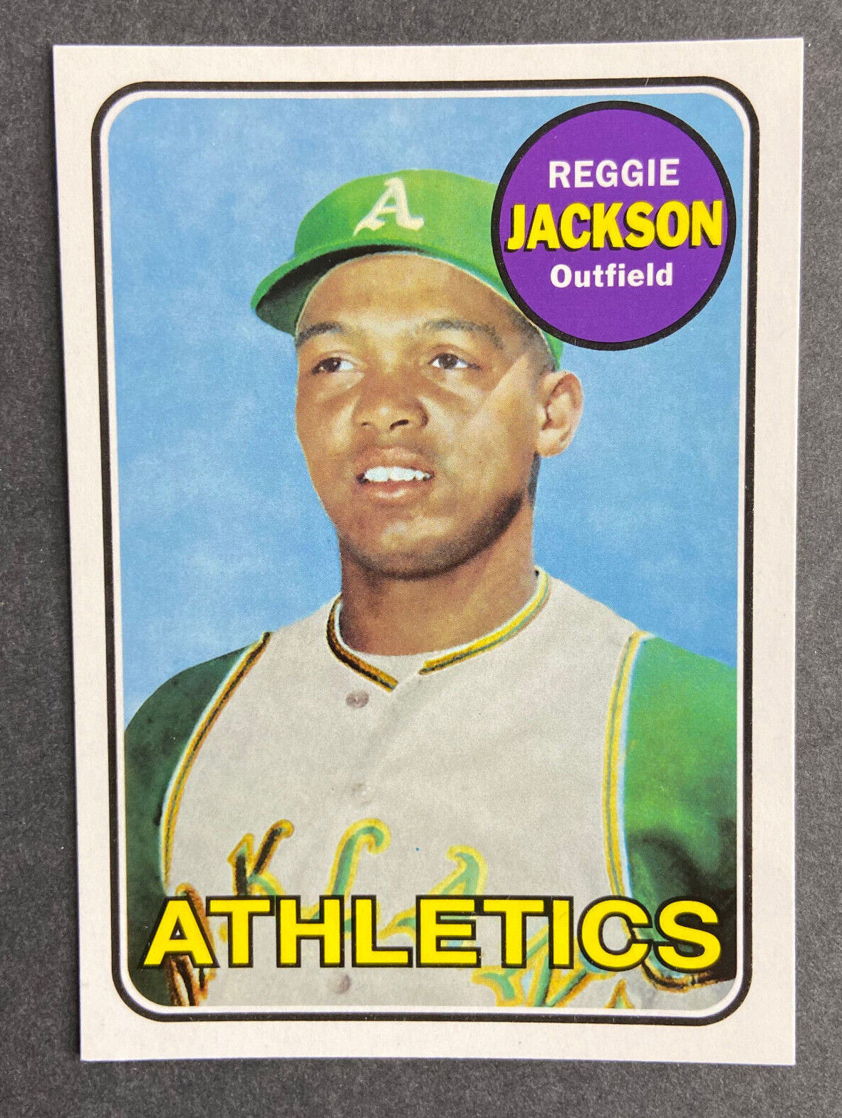 Reggie Jackson 2017 Topps Rediscover Reprint 1969 Topps RT-3 Oakland Athletics