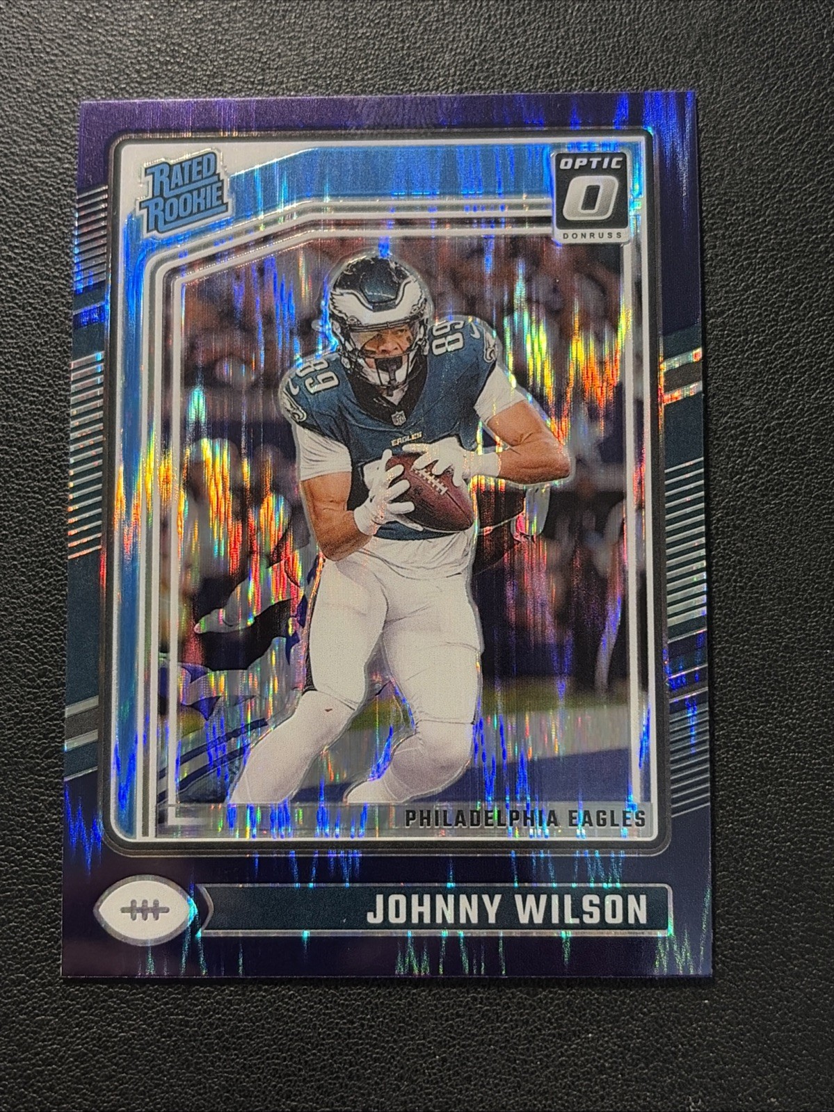 2024 Panini Donruss Optic JOHNNY WILSON RC Purple Shock Parallel #256
