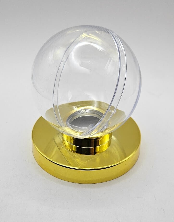 CSP Gold Base Baseball Holder Protective Display Case For Balls – Gold Pedestal