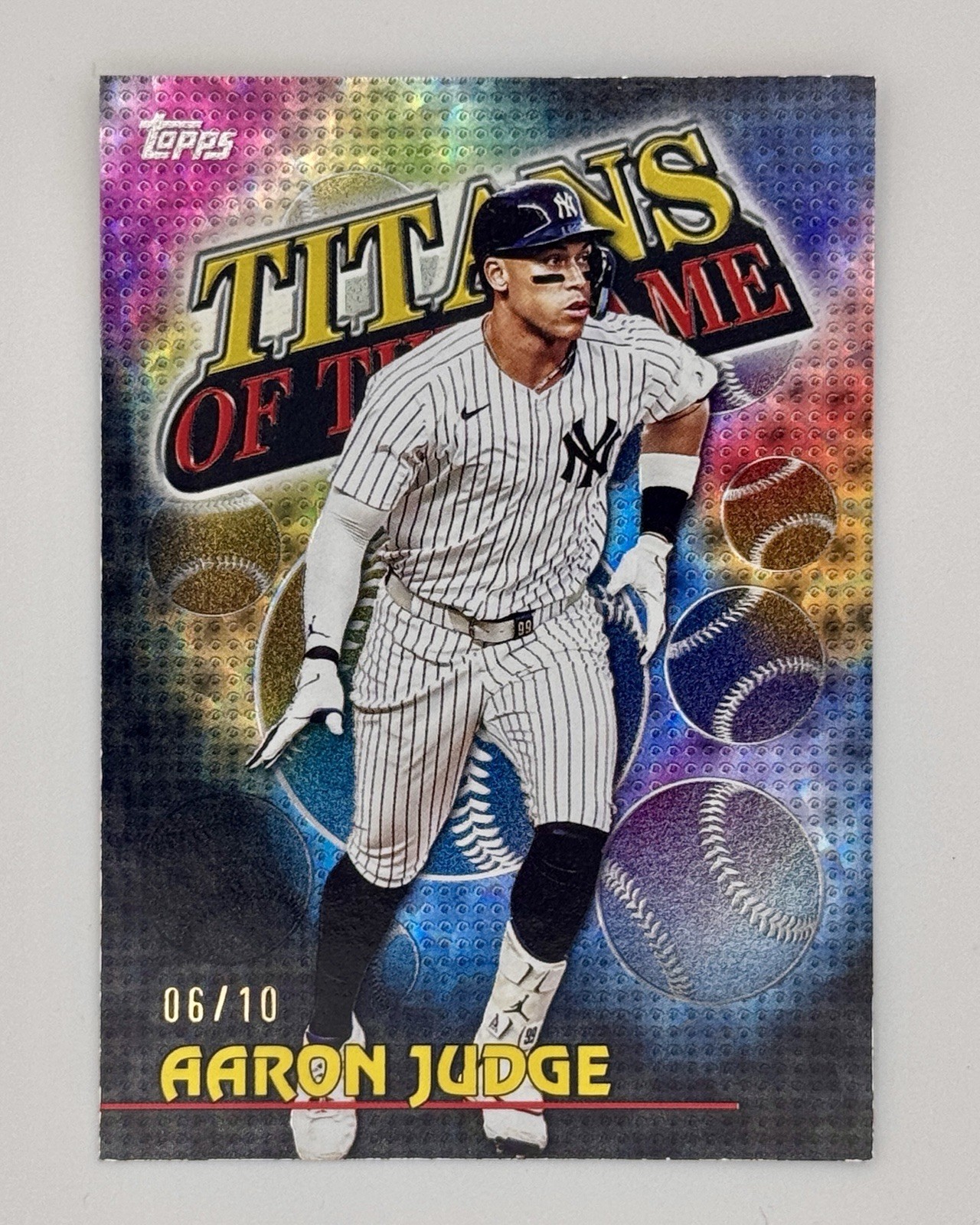 2026 Topps Series 1 Aaron Judge Titans of the Game Black /10 #TOG-3 Yankees
