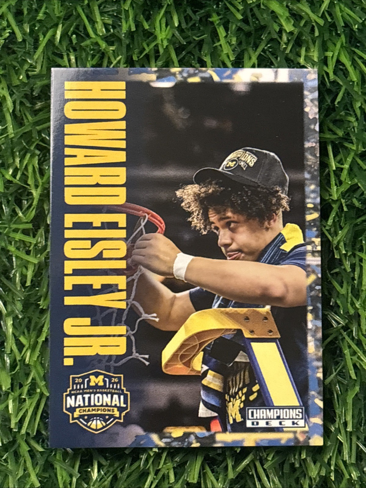2026 Champions Deck Howard Eisley Jr. Michigan Cutting the Nets Insert