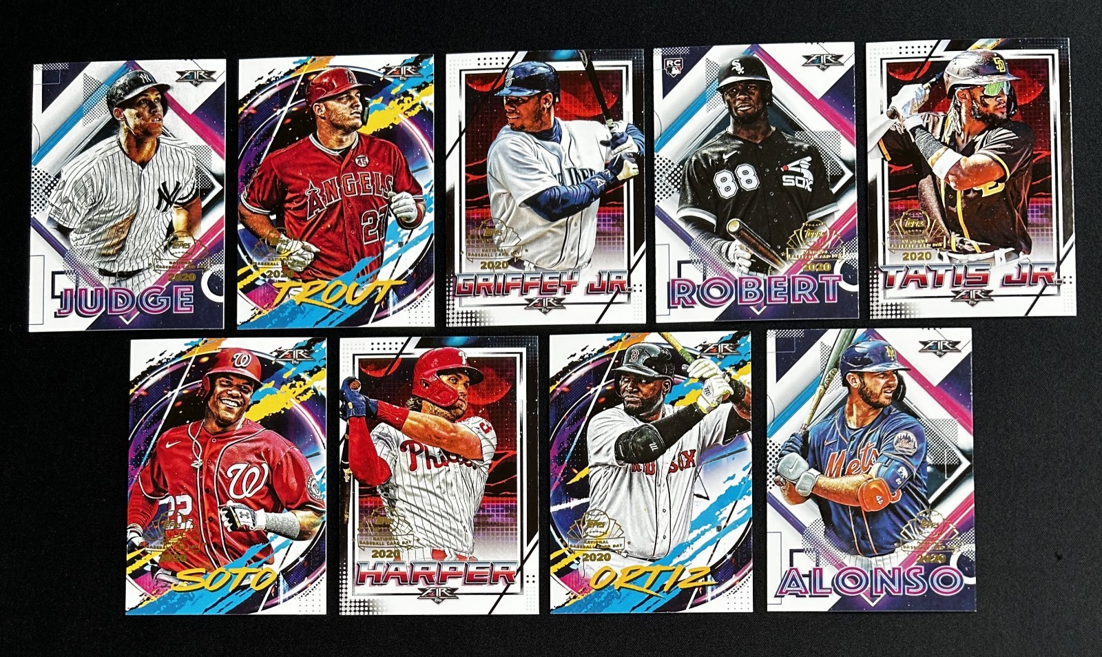 2020 Topps Fire Preview National Baseball Card Day Set x2 + Extra Aaron Judge