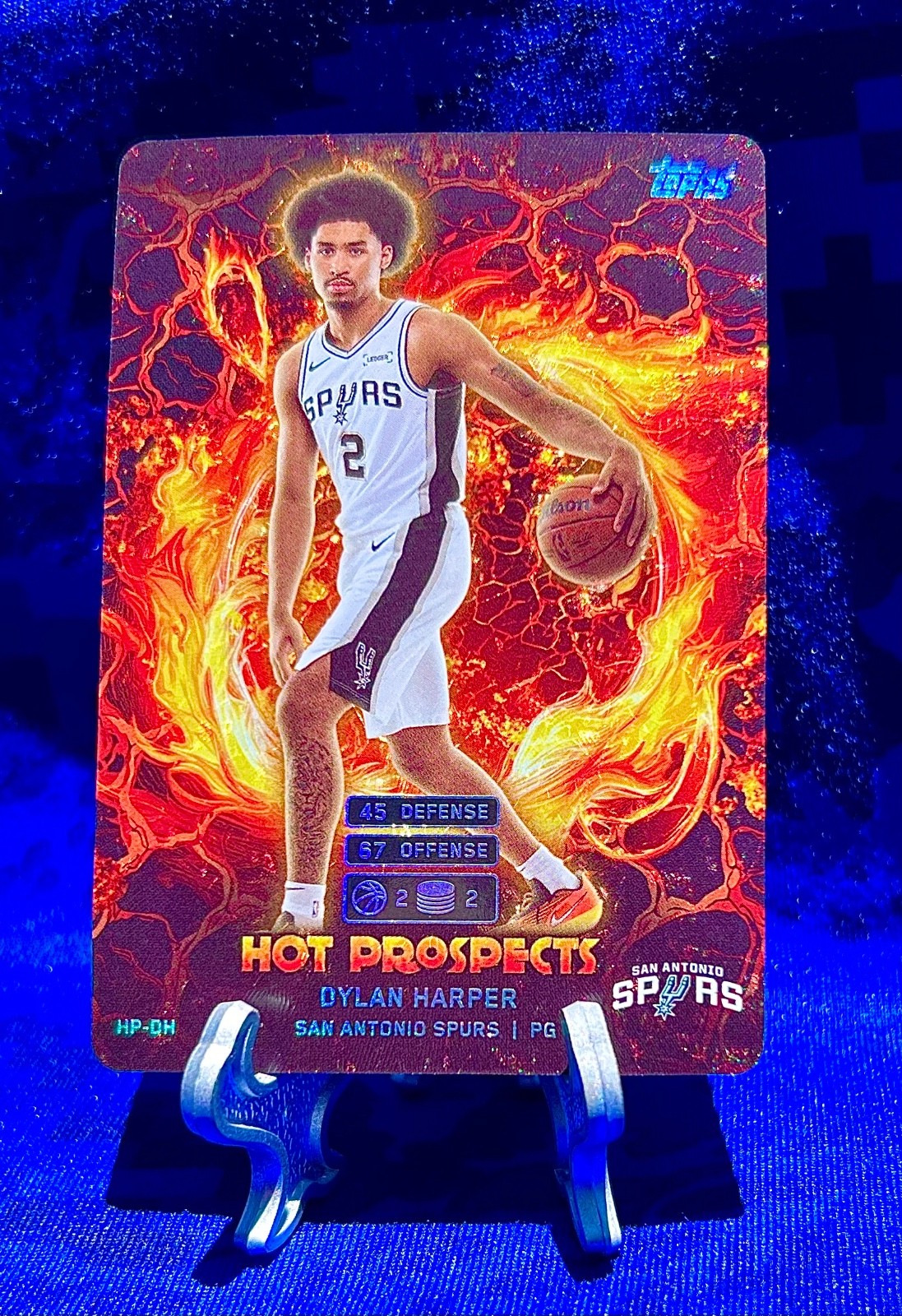 DYLAN HARPER 2025 Topps Hot Prospects HOLO FOIL #HP DH rookie SPURS