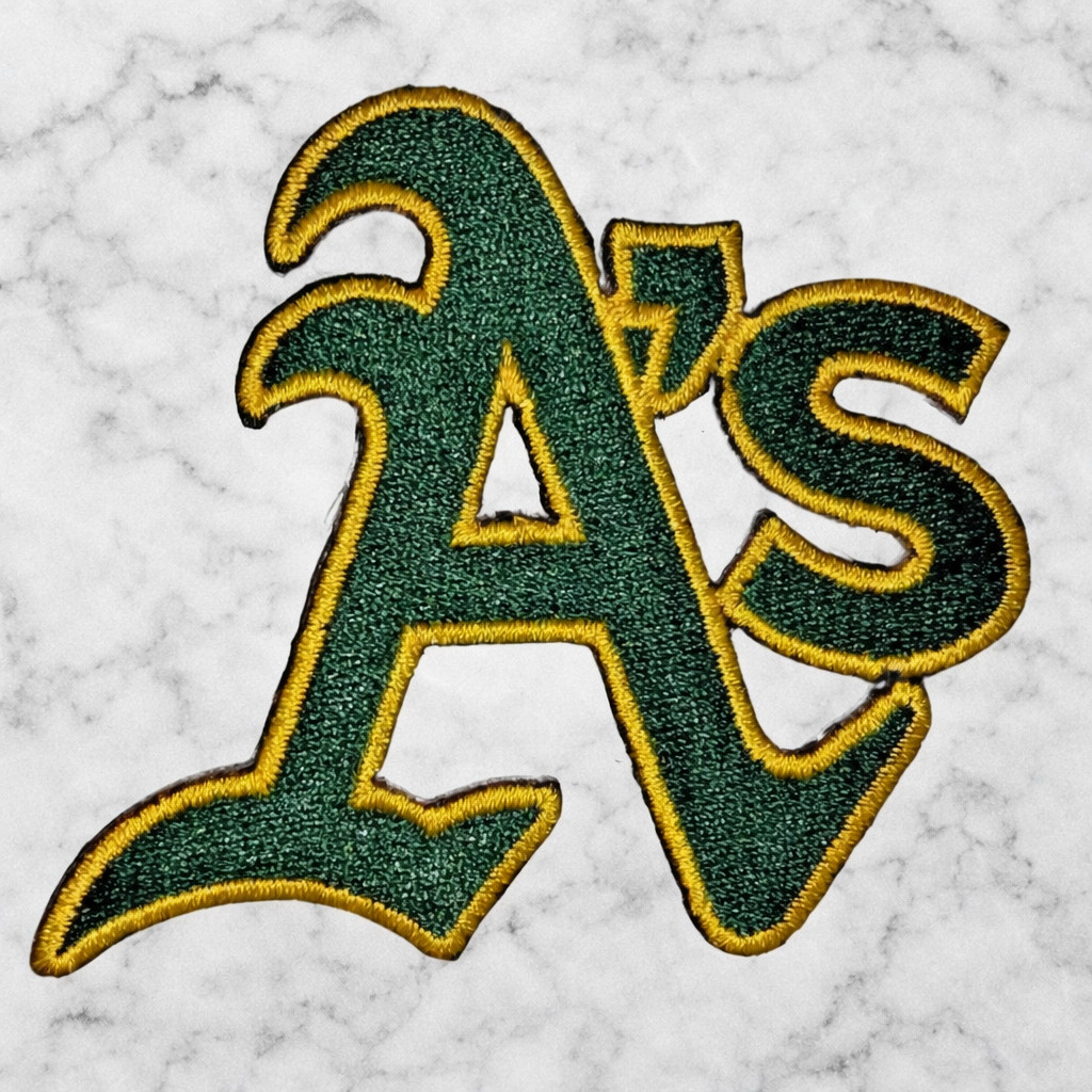 OAKLAND ATHLETICS A’S MLB EMBROIDERED IRON ON PATCH 3″X2″ FREE SHIP & TRACKING