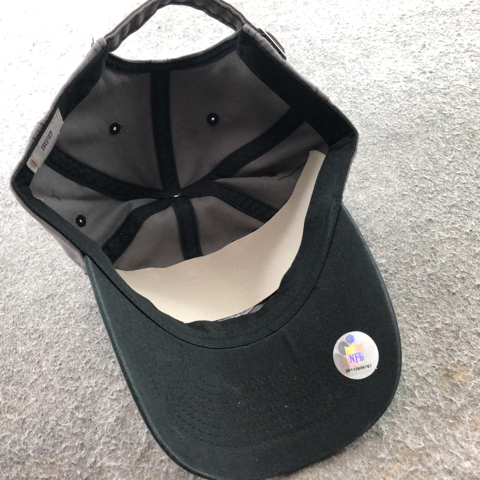 Jacksonville Jaguars Hat Cap Strap Back Mens One Size Gray Embroidered Logo