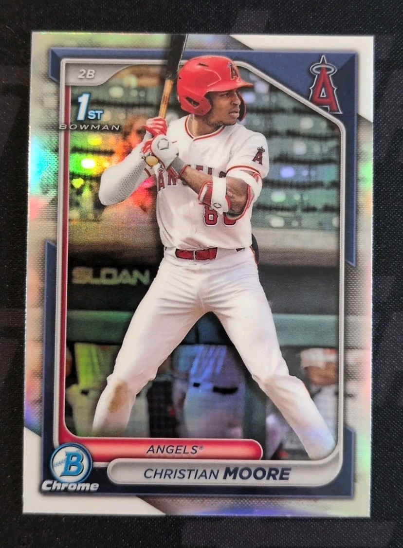 Christian Moore 2024 Bowman Draft Chrome 1st Refractor #BDC-13 Los Angeles