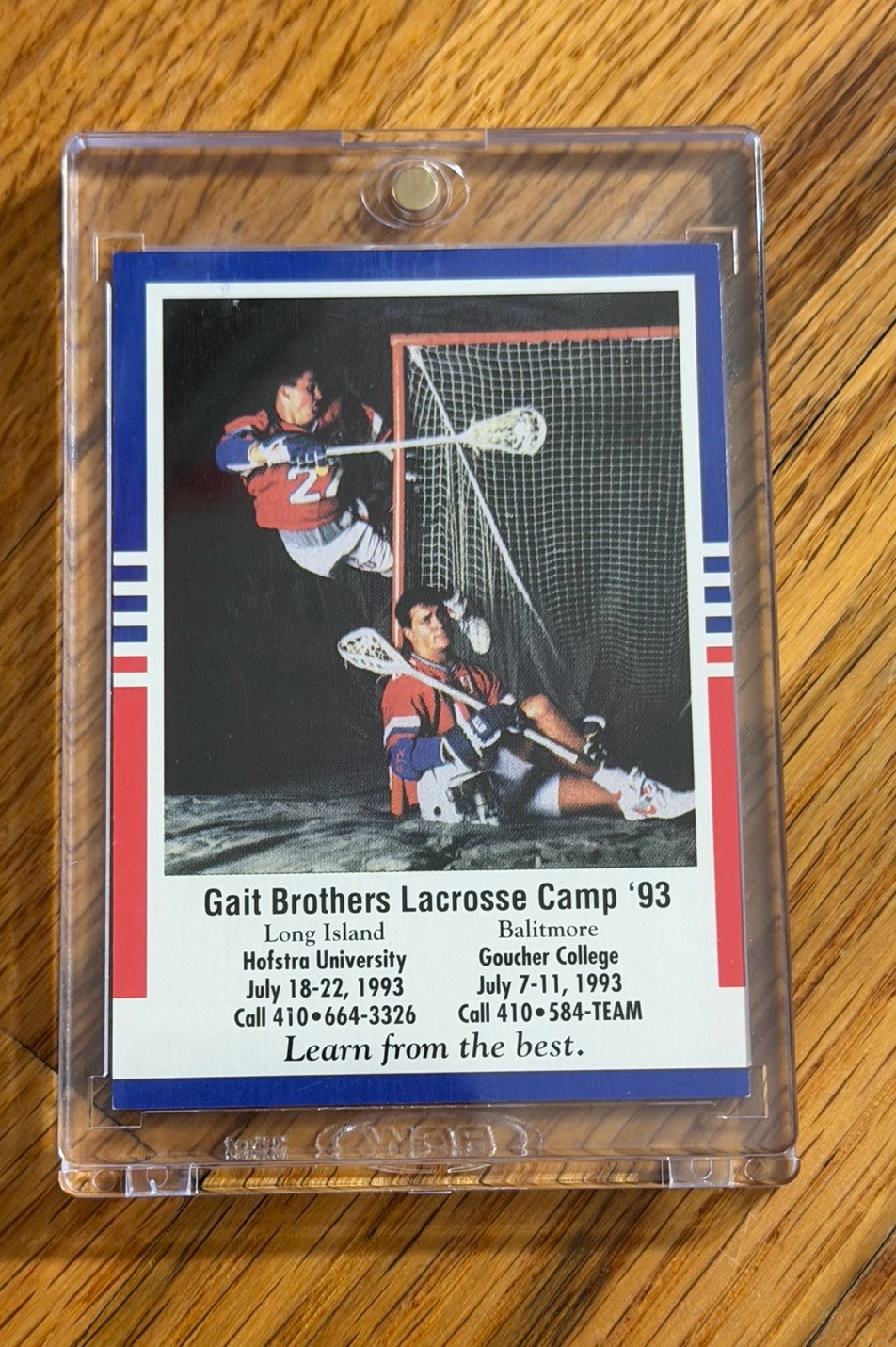 1993 STX MILL Lacrosse Gary Gait Paul Gait Brothers Rookie Card Insert RC