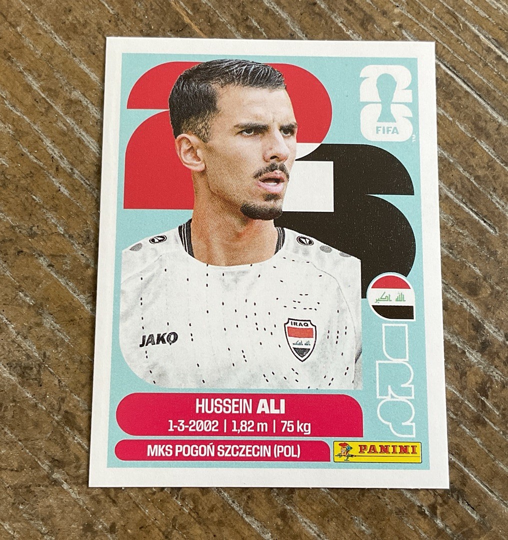 Hussein Ali Panini 2026 FIFA World Cup #IRQ #4 Sticker