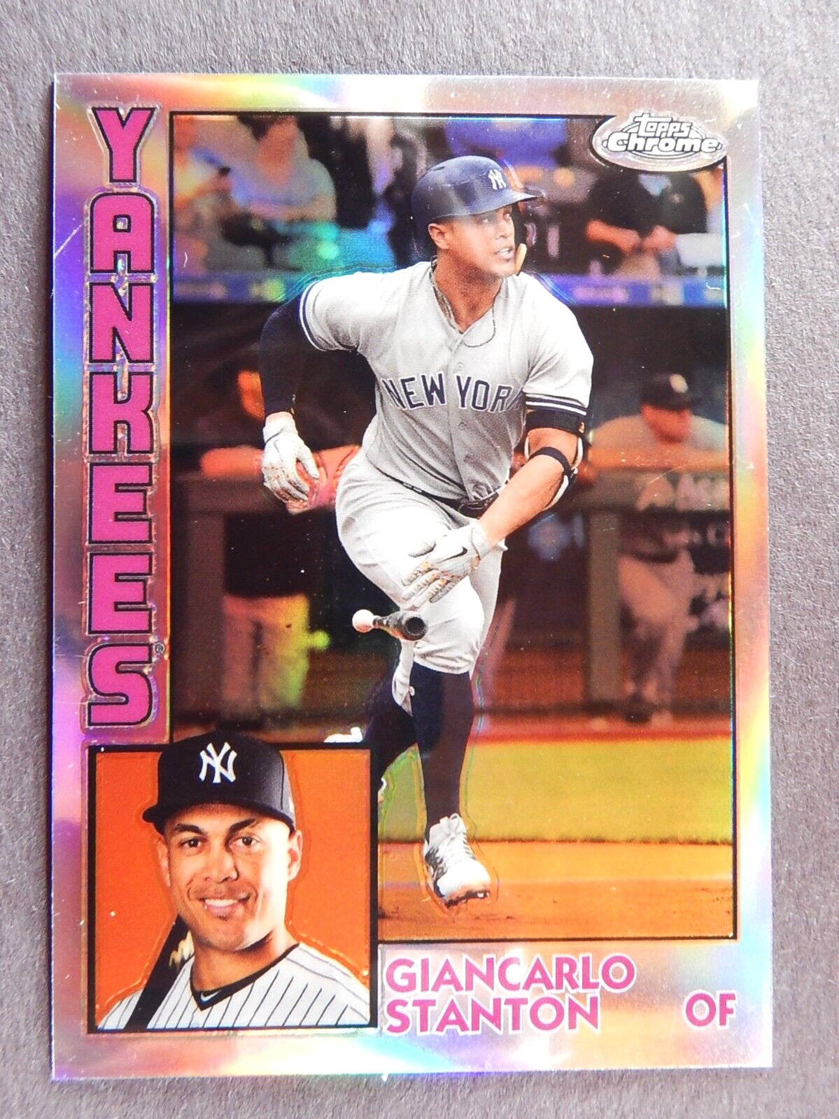 Giancarlo Stanton #84TC-13 Topps Chrome 2019 Baseball Card (New York Yankees)