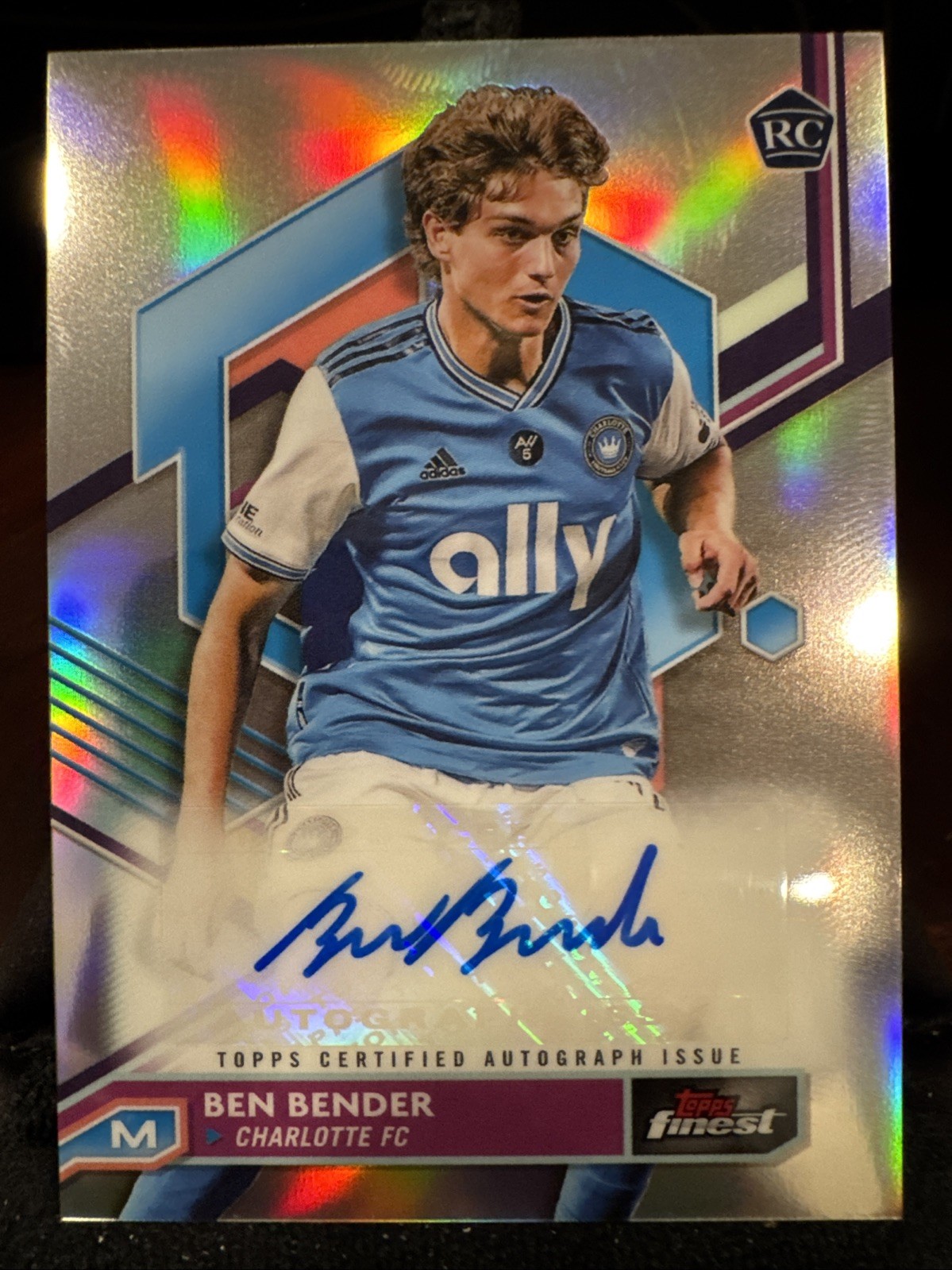 Ben Bender 2023 Topps Finest MLS RC Auto