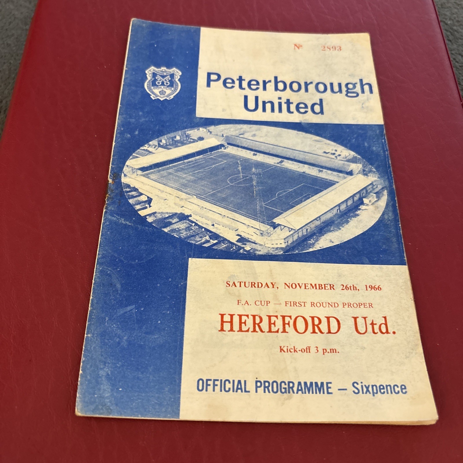 1966 fa cup JOHN CHARLES CF Peterborough v Hereford fa cup
