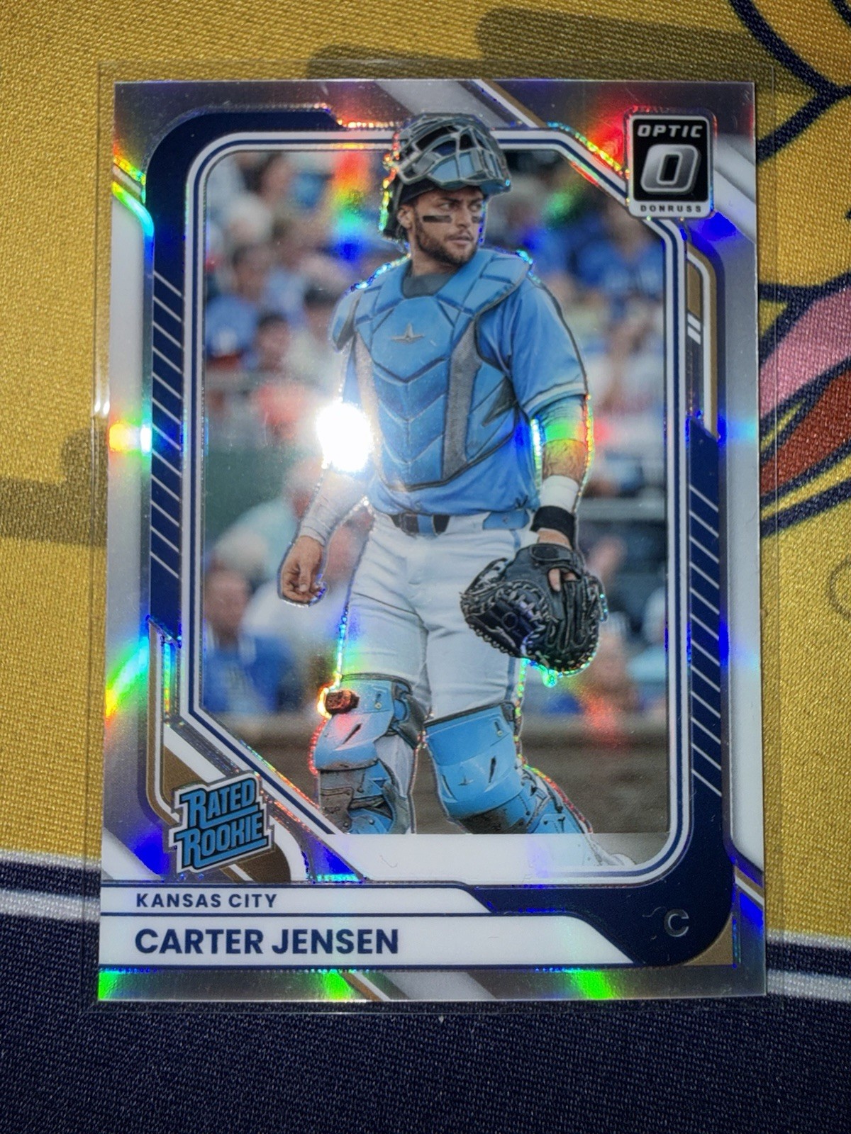 2026 Donruss Optic Carter Jensen Rated Rookie Holo Prizm #33 KC Royals MLB RC