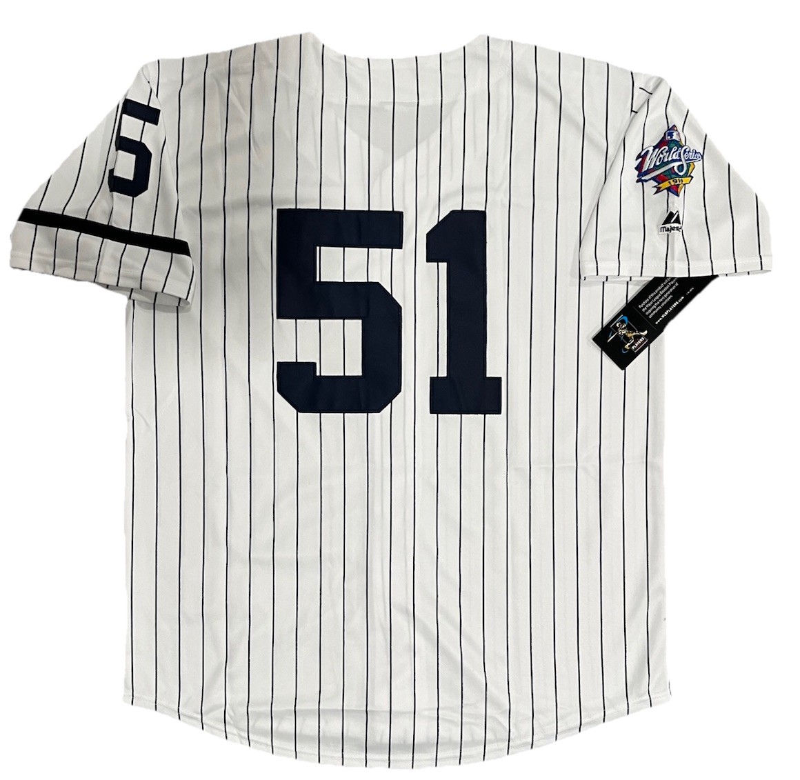 Bernie Williams 1999 New York Yankees Cooperstown World Series Jersey Men’s LG
