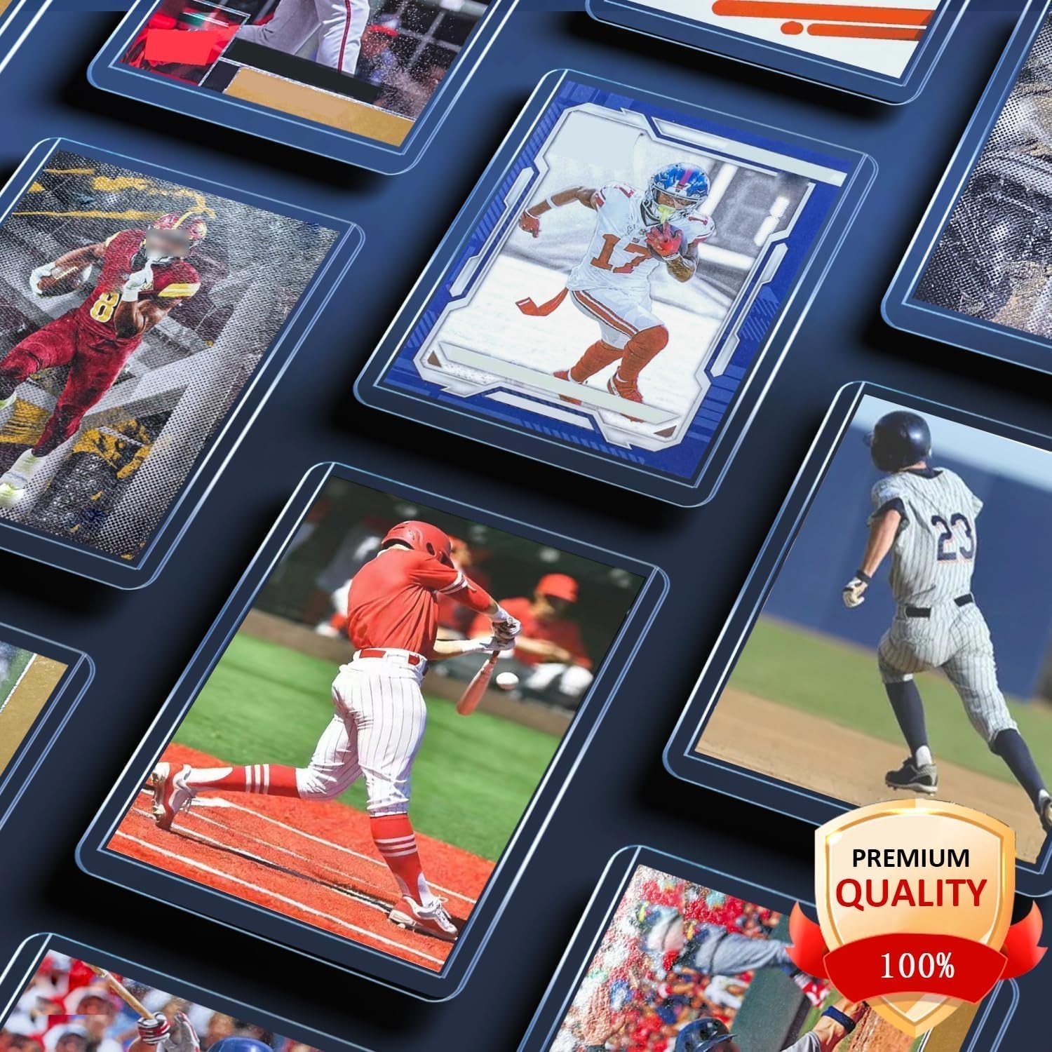 2000 Hard Plastic Card Sleeves, Premium Baseball Card Protectors, 3″x 4″ Trad…