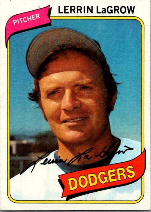 Lerrin LaGrow – 1980 Topps – # 624 – Dodgers