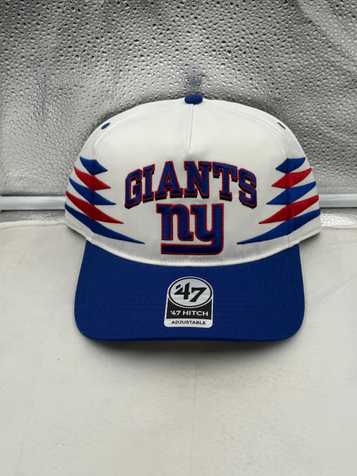 New York Giants NFL ’47 Brand White TT Diamond Hitch Snapback Adjustable Hat